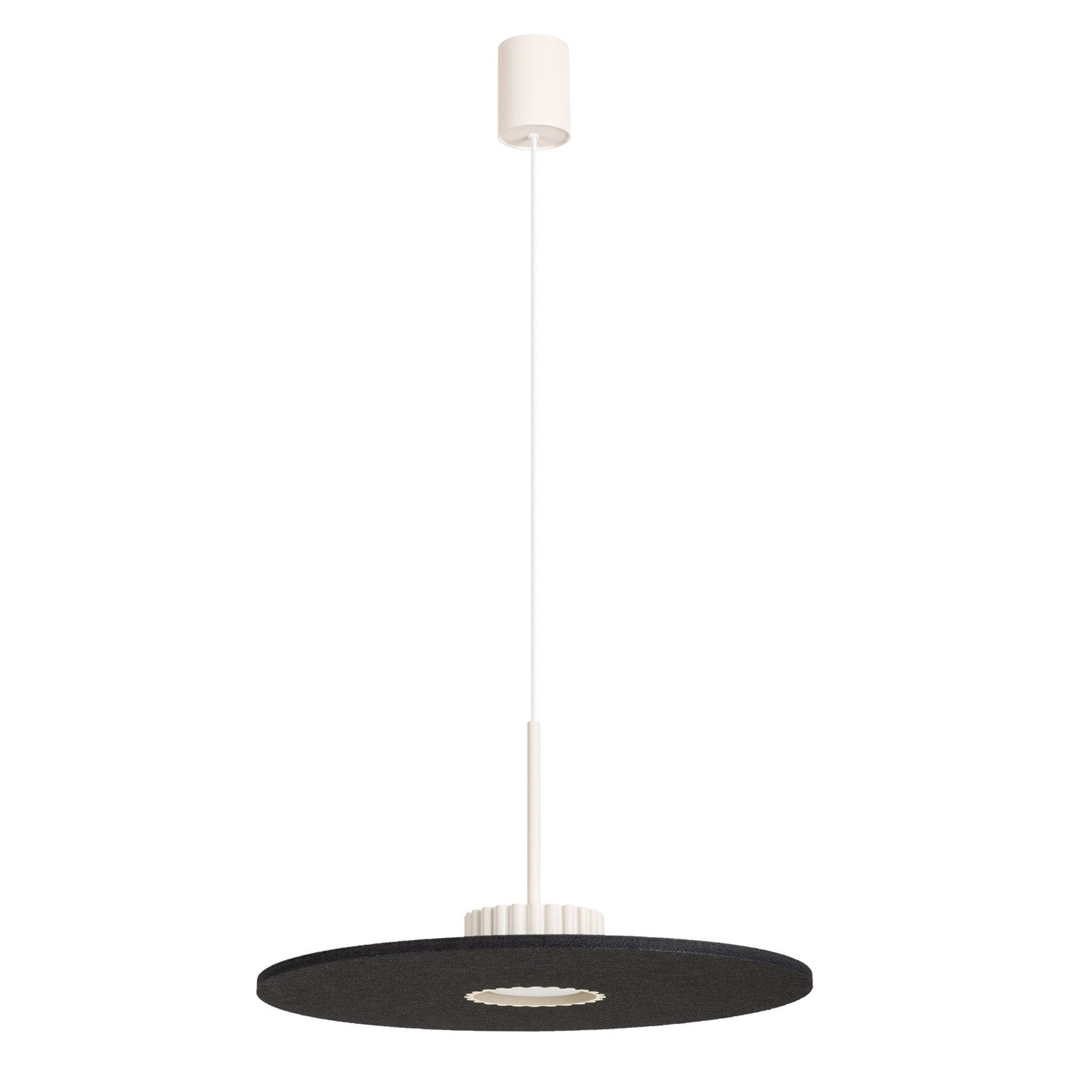 SOLLUX lighting Hängeleuchte Pendelleuchte OVO 1 beżowa/czarna filc Gx53, Nicht enthalten