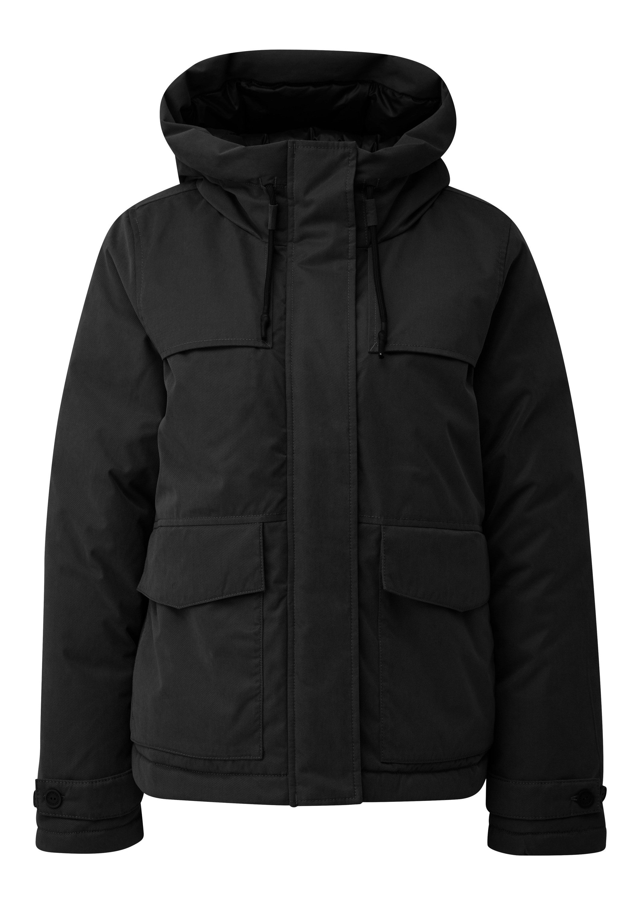 QS Winterjacke Outdoor-Jacke Gefütterte Jacke mit Kapuze günstig online kaufen