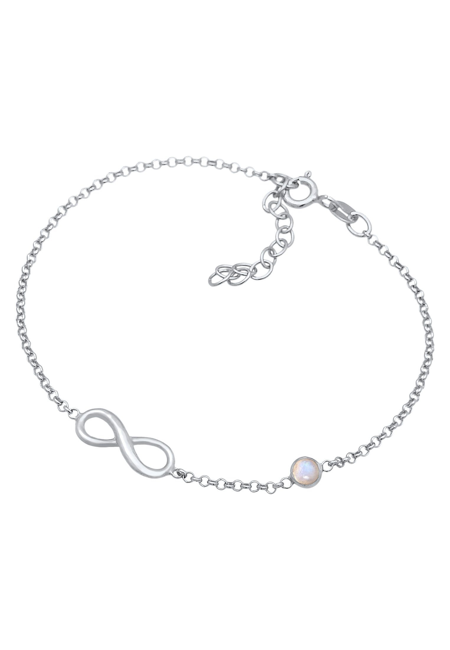 Elli Armband Infinity Unendlich Zeichen Silber 925 Mondstein