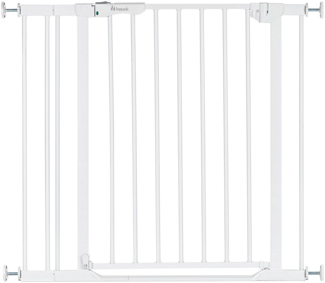 Hauck Türschutzgitter Clear Step Set 2 inklusive Verlängerung 9 cm, White, günstig online kaufen