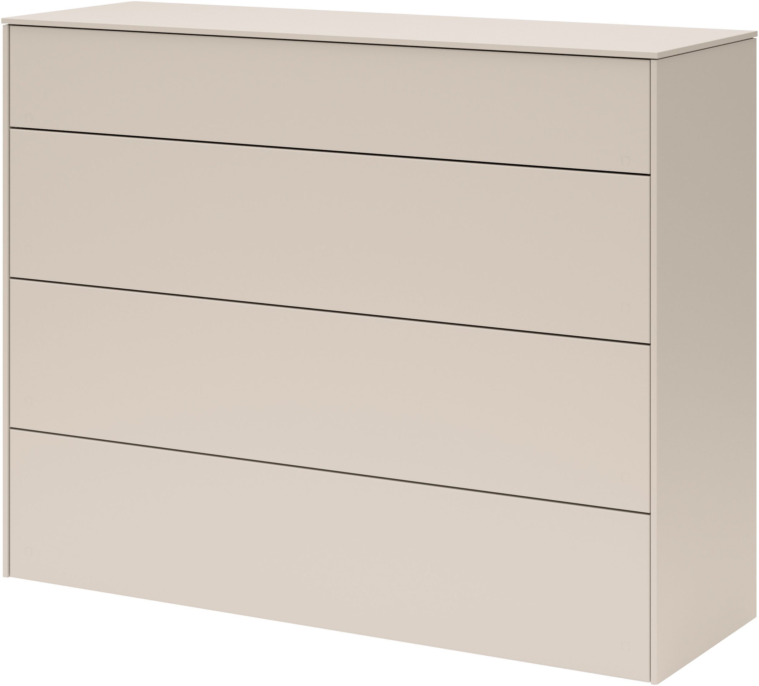 set one by Musterring Kommode Riverside, Grifflos mit Push to Open Funktion, In 3 Farben erhältlich