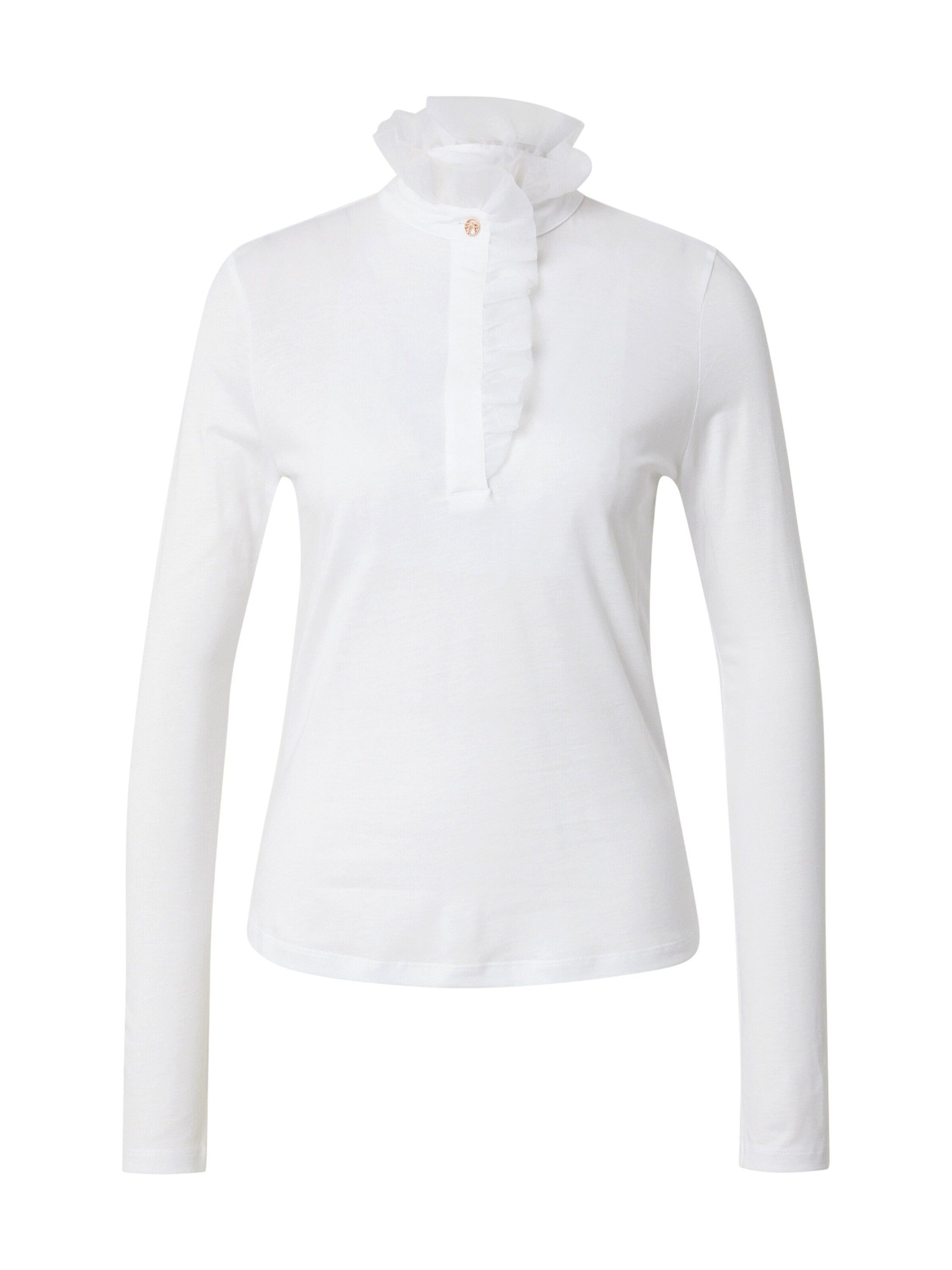 RICHROYAL Langarmbluse (1-tlg) Rüschen