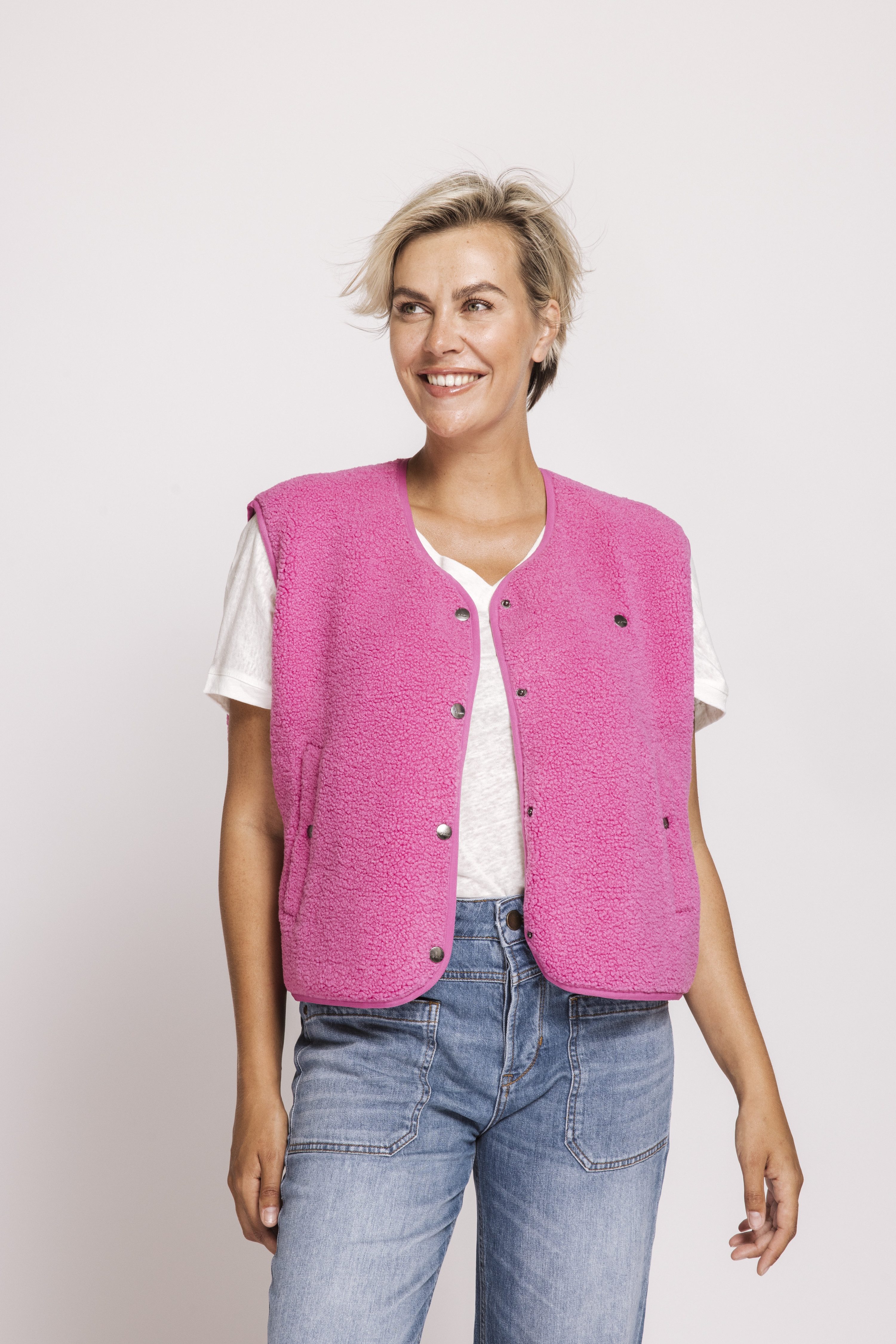 Zhrill Kurzweste ZHEREN unifarben, casual, bequem günstig online kaufen