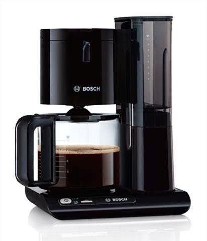 Frühjahrs- und Sommerneuheiten BOSCH Filterkaffeemaschine Styline TKA8013, 1,25l Kaffeekanne, volles für 1x4, System DualHeating Aroma Watt mit 1160 Papierfilter