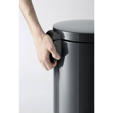 DURABLE Papierkorb Treteimer Metall 20L rund anthrazit