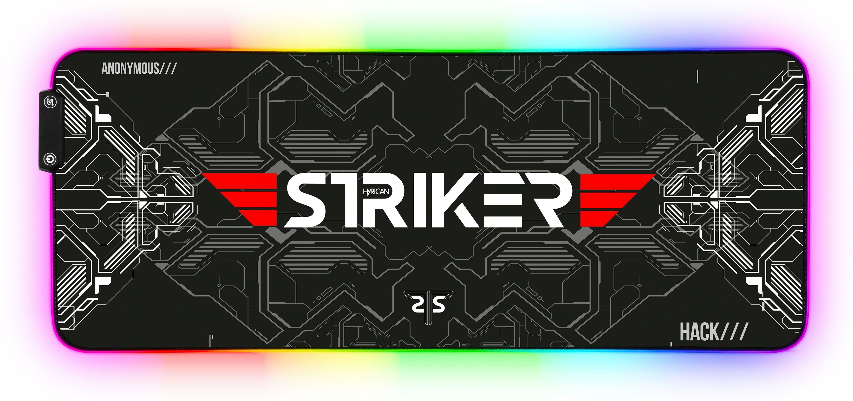 Hyrican Gaming Mauspad Striker ST-MP25B XXL RGB LED, 800 x 300 mm