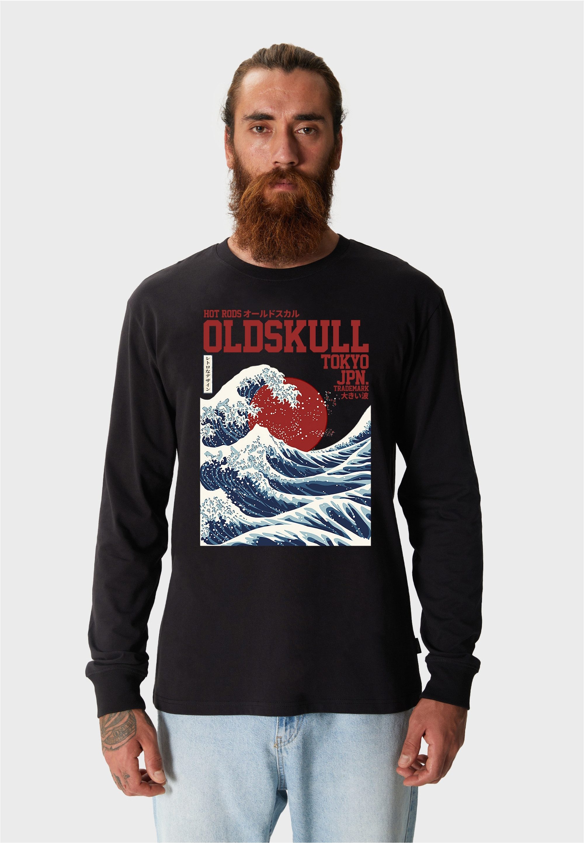 Oldskull Langarmshirt Asian Big W (1-tlg) günstig online kaufen