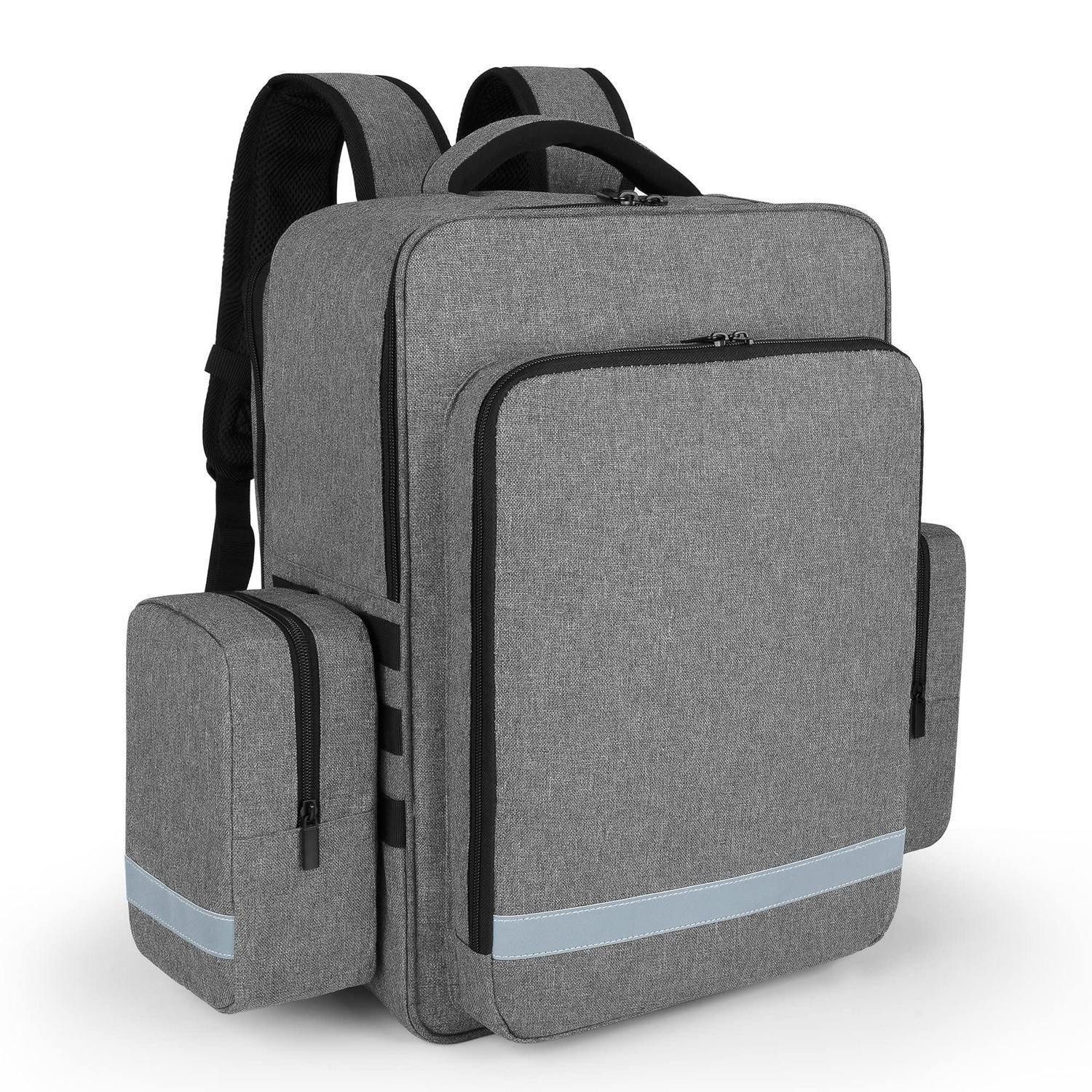 LuxusKollektion Erste-Hilfe-Set Erste Hilfe Rucksack Grau