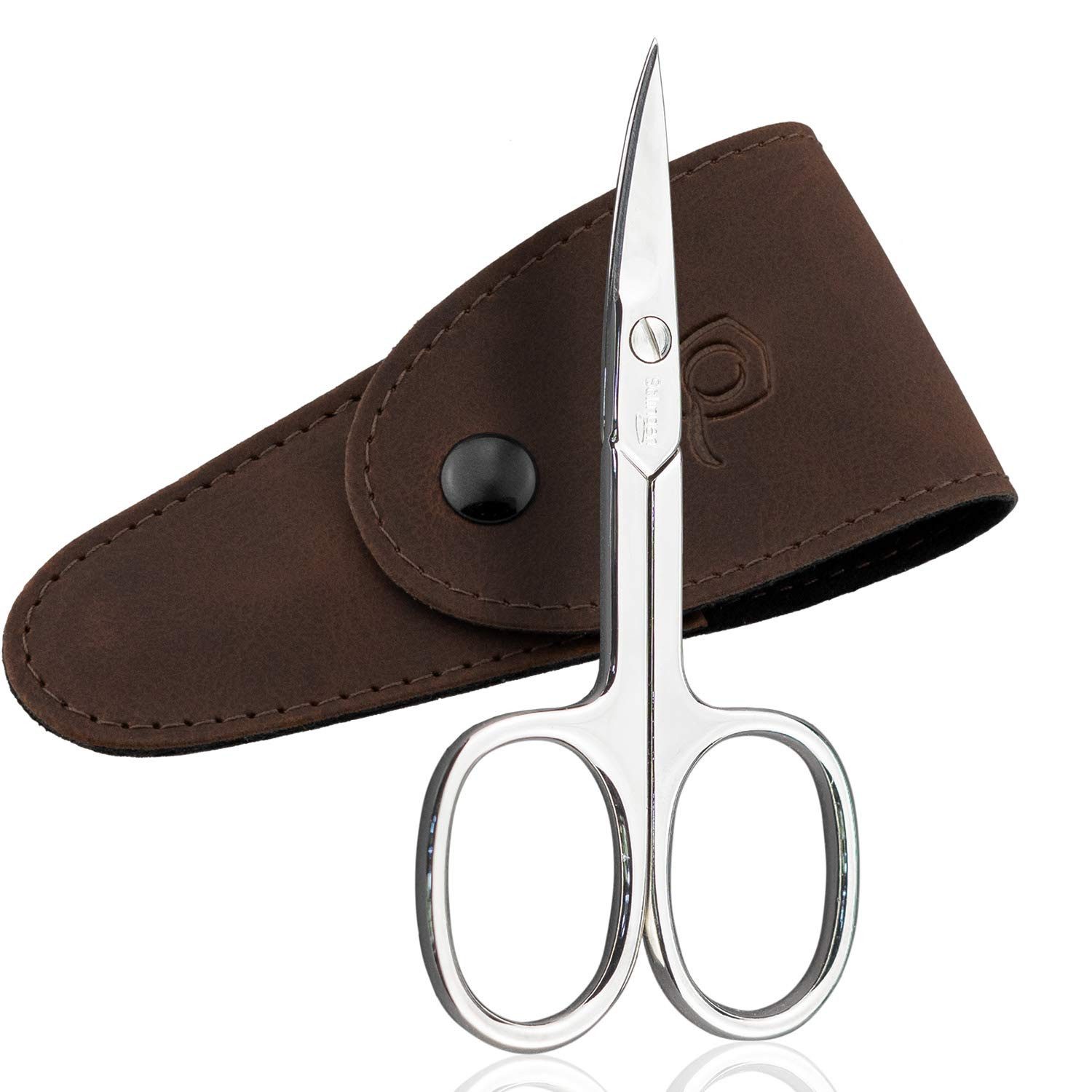 marQus Nagelschere aus Solingen - Extra scharf mit gebogener Schneide, (Zum exakten Schneiden von Nägeln, inklusive praktischem Etui), Fingernagel und Fußnagel Schere