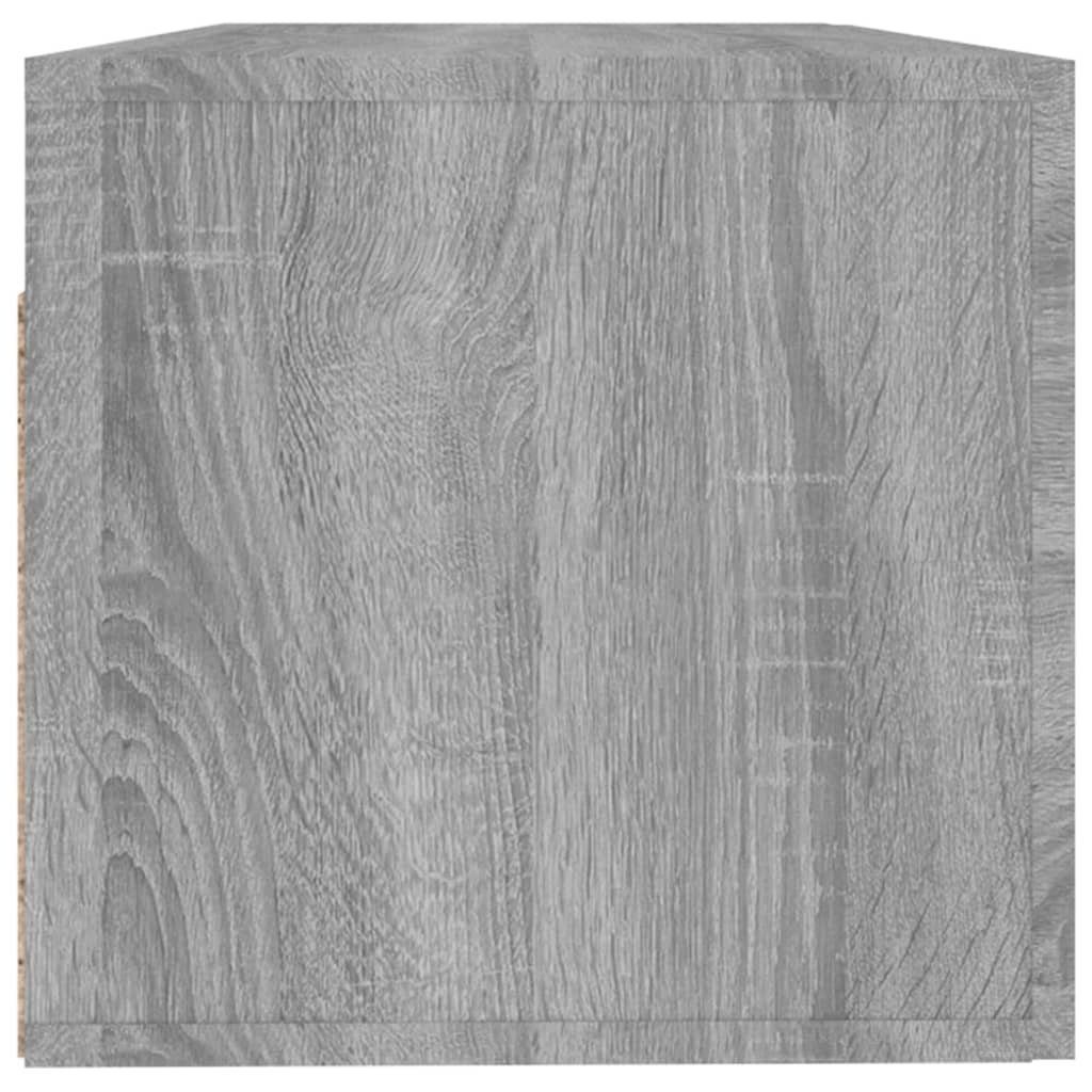cm 100x36,5x35 Fächerschrank (1-St) vidaXL Wandschrank Holzwerkstoff Sonoma Grau