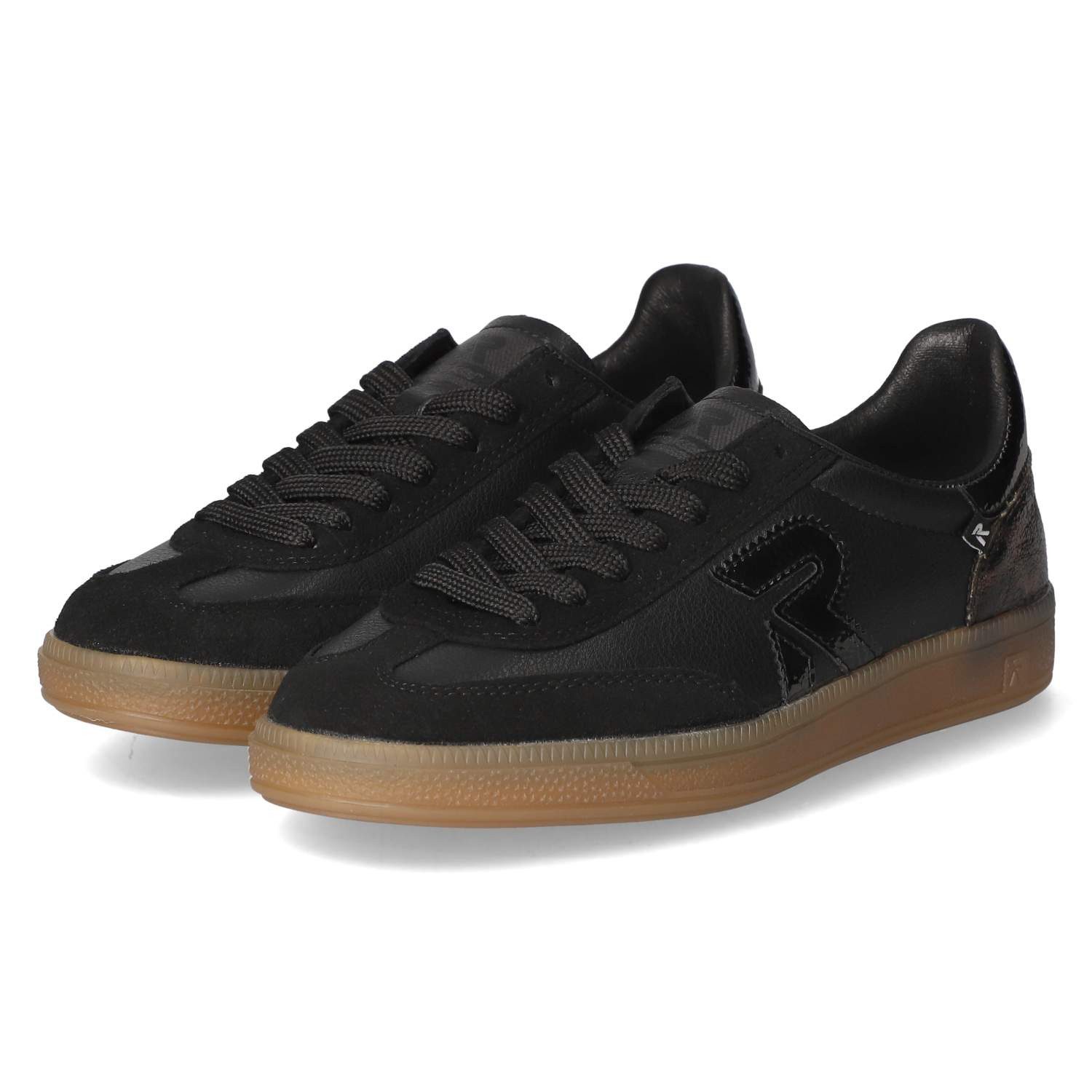 Rieker Rieker Sneaker Low W2200-03 Damen Leder black Schnürschuh
