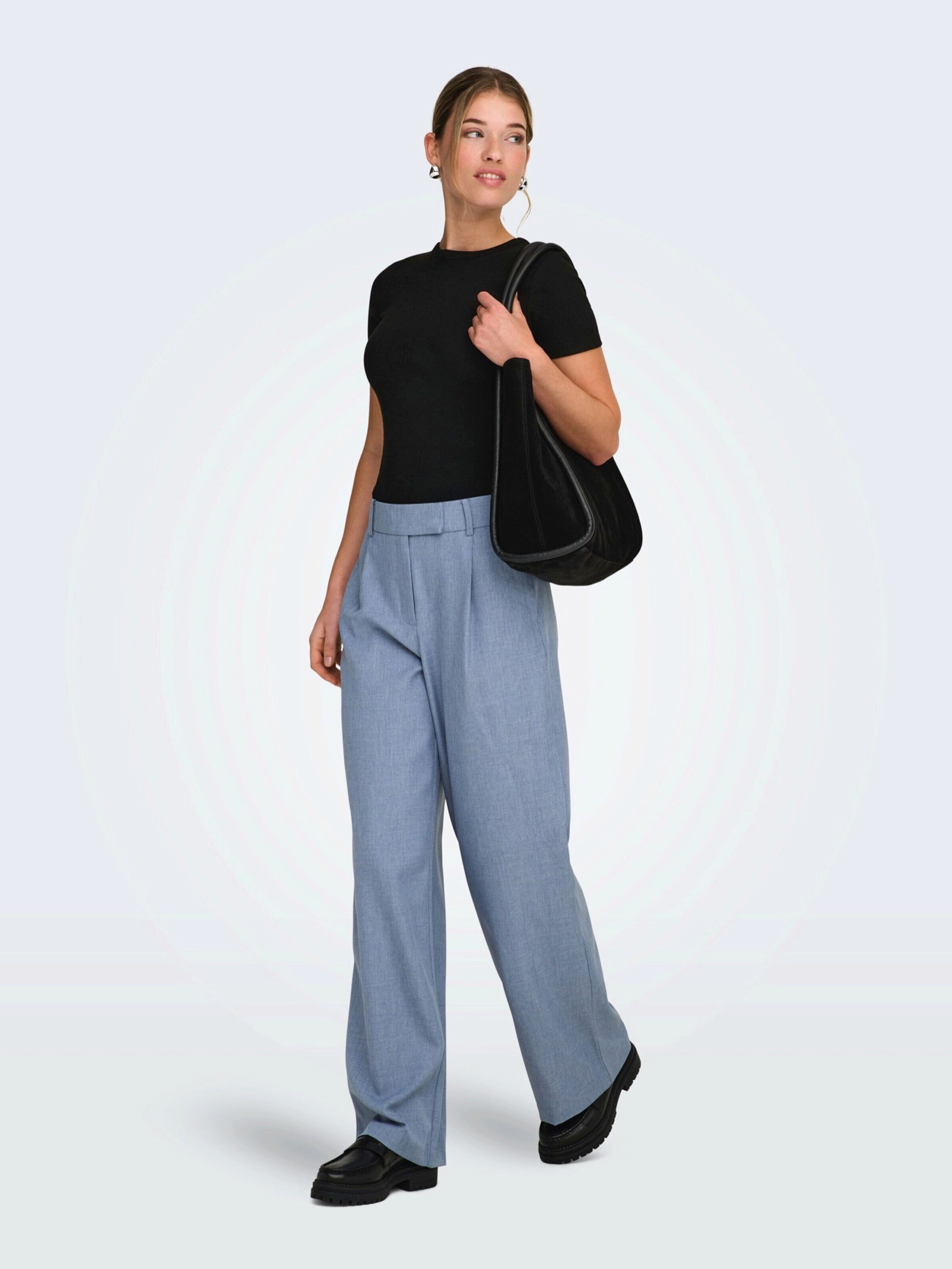 ONLY Bundfaltenhose ONLLinda (1-tlg) Falten