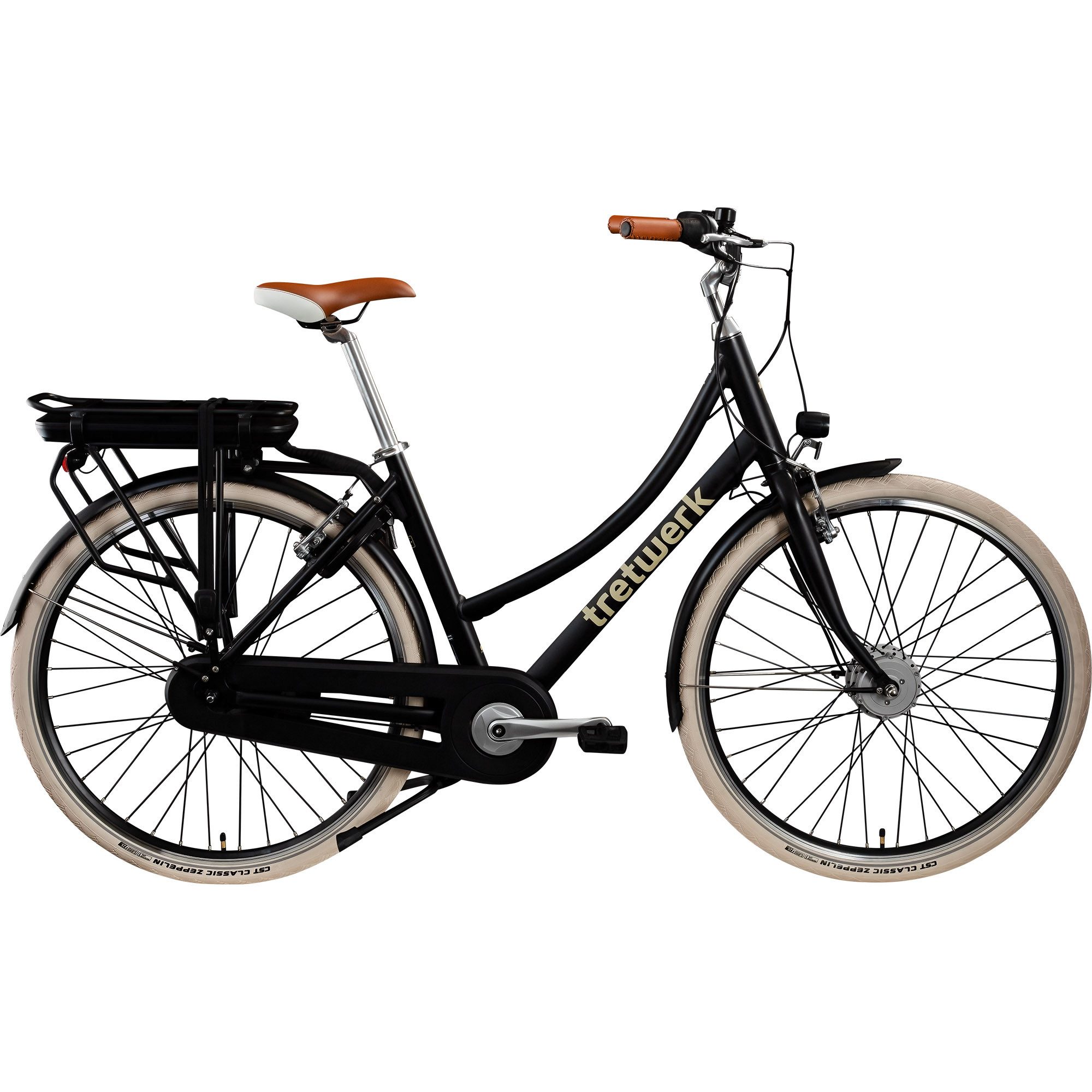 Tretwerk E-Bike Cityrad Aurora, 7 Gang, Nabenschaltung, Frontmotor, 522 Wh, Pedelec, Elektrofahrrad für Damen und Herren