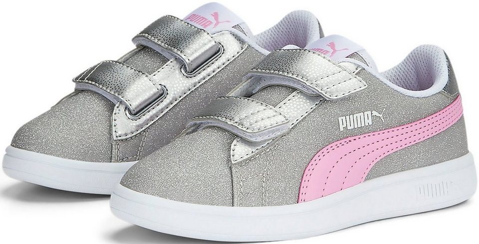 PUMA Puma Smash v2 Glitz V PS Sneaker mit Klettverschluss, Ein wahrer  Allrounder für lässig sportliche Outfits