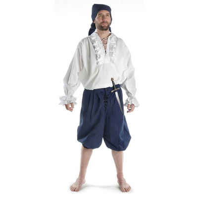 HEMAD Piraten-Kostüm Störtebeker, Set: Rüschenhemd, Hose und Kopftuch