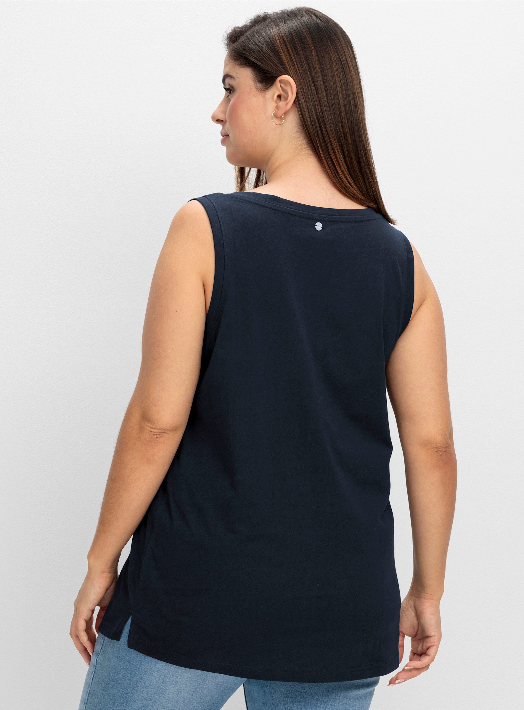Sheego Shirttop Tanktop Ärmellos – Bild 5 von 5