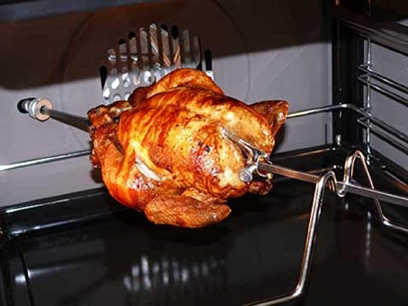 Kaiser Küchengeräte Einbaubackofen EG 6372, mit 1-fach-Teleskopauszug, Einbau Gasbackofen Autark, 79L, Grill, Drehspieß
