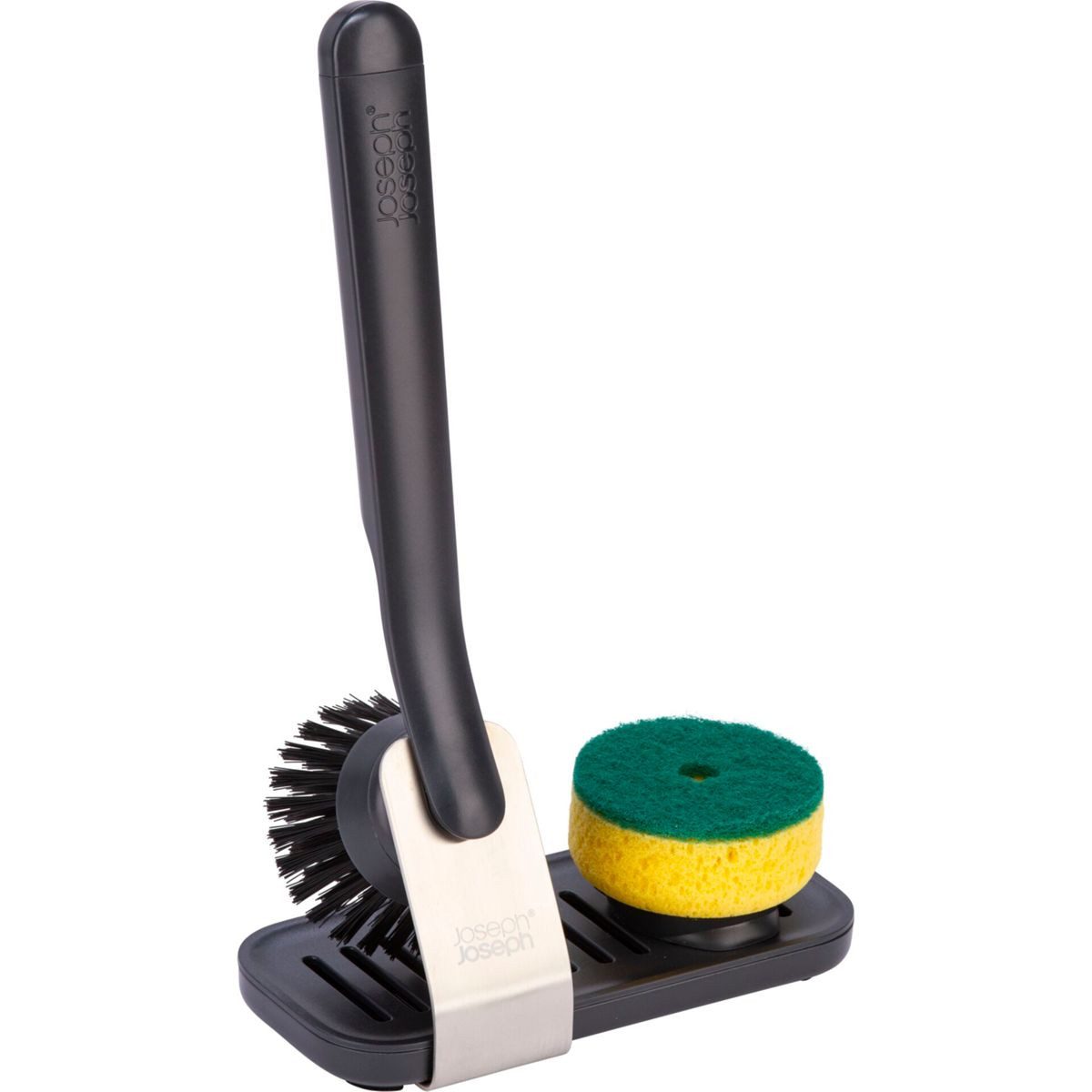 Joseph Joseph Küchenorganizer-Set SinkTech Bürste Schwamm- wechselkopf und Halteru