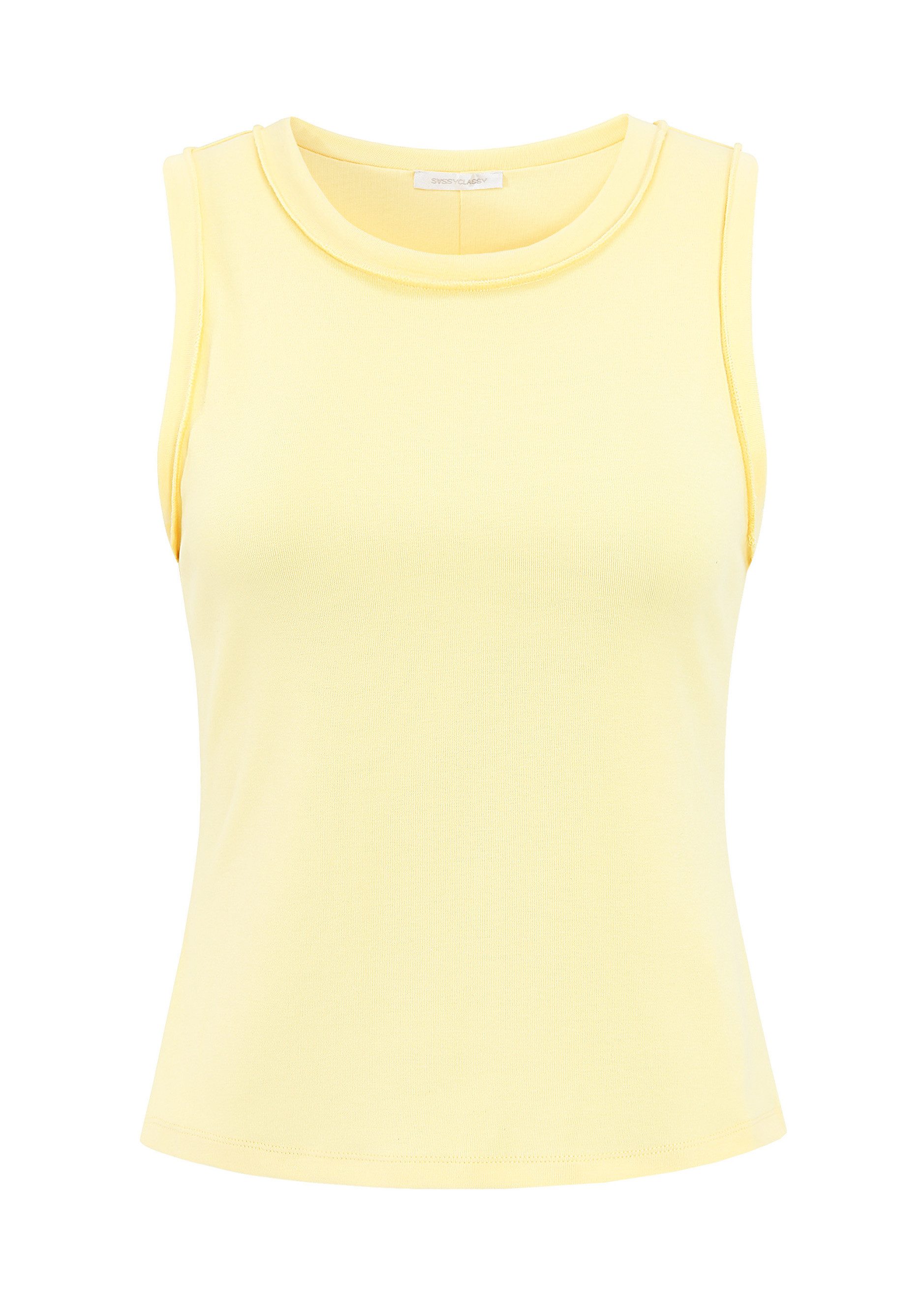 SASSYCLASSY T-Shirt Tank Top mit Außennähten günstig online kaufen