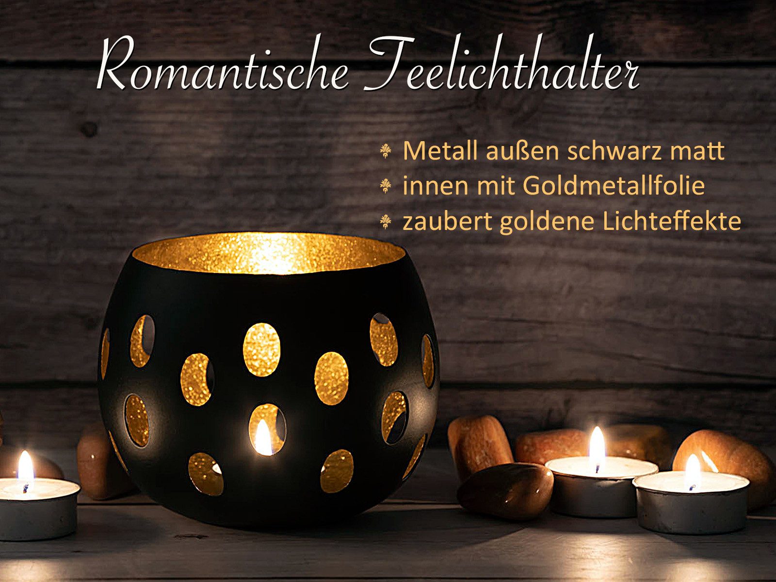 Amagohome Teelichthalter Kerzenhalter Set 2-teilig Teelichthalter günstig online kaufen
