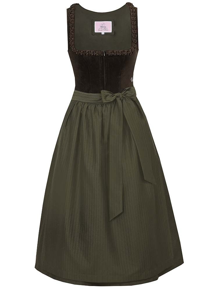 MarJo Dirndl Dirndl Emmering 70cm Länge olive günstig online kaufen