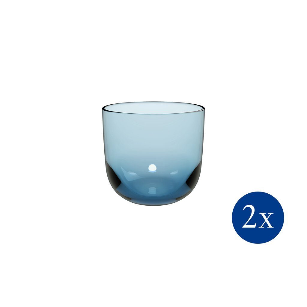 like. by Villeroy & Boch Tumbler-Glas Like Ice Wasserglas, 280 ml, 2 Stück, 2-tlg., Glas, Kristallglas, 2 Stck, spülmaschinenfest