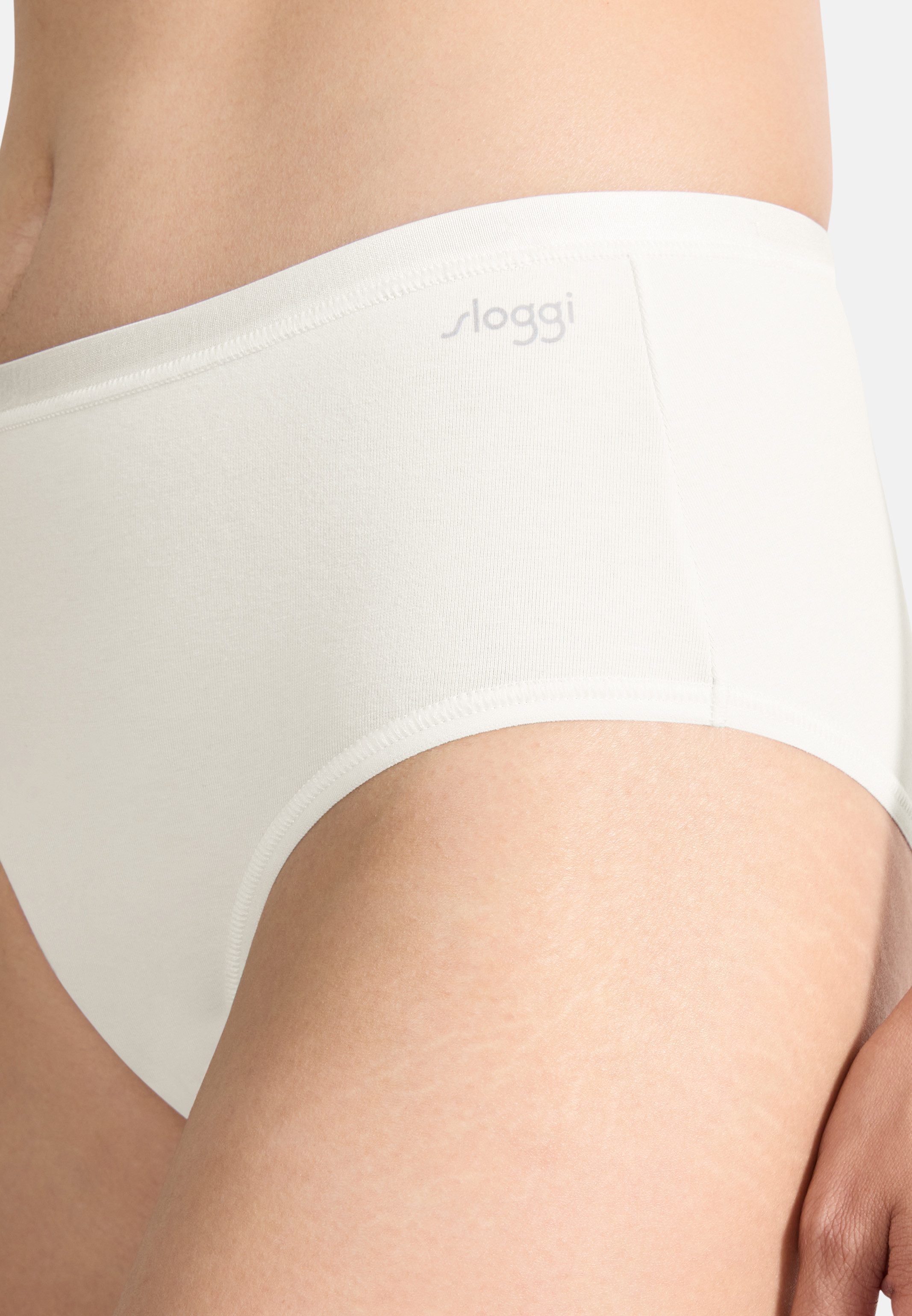 sloggi Midislip 6er Pack GO Daily Cotton (Spar-Set, 6-St) Midi Slip - Baumwolle - Atmungsaktiv - Natürliche Materialien