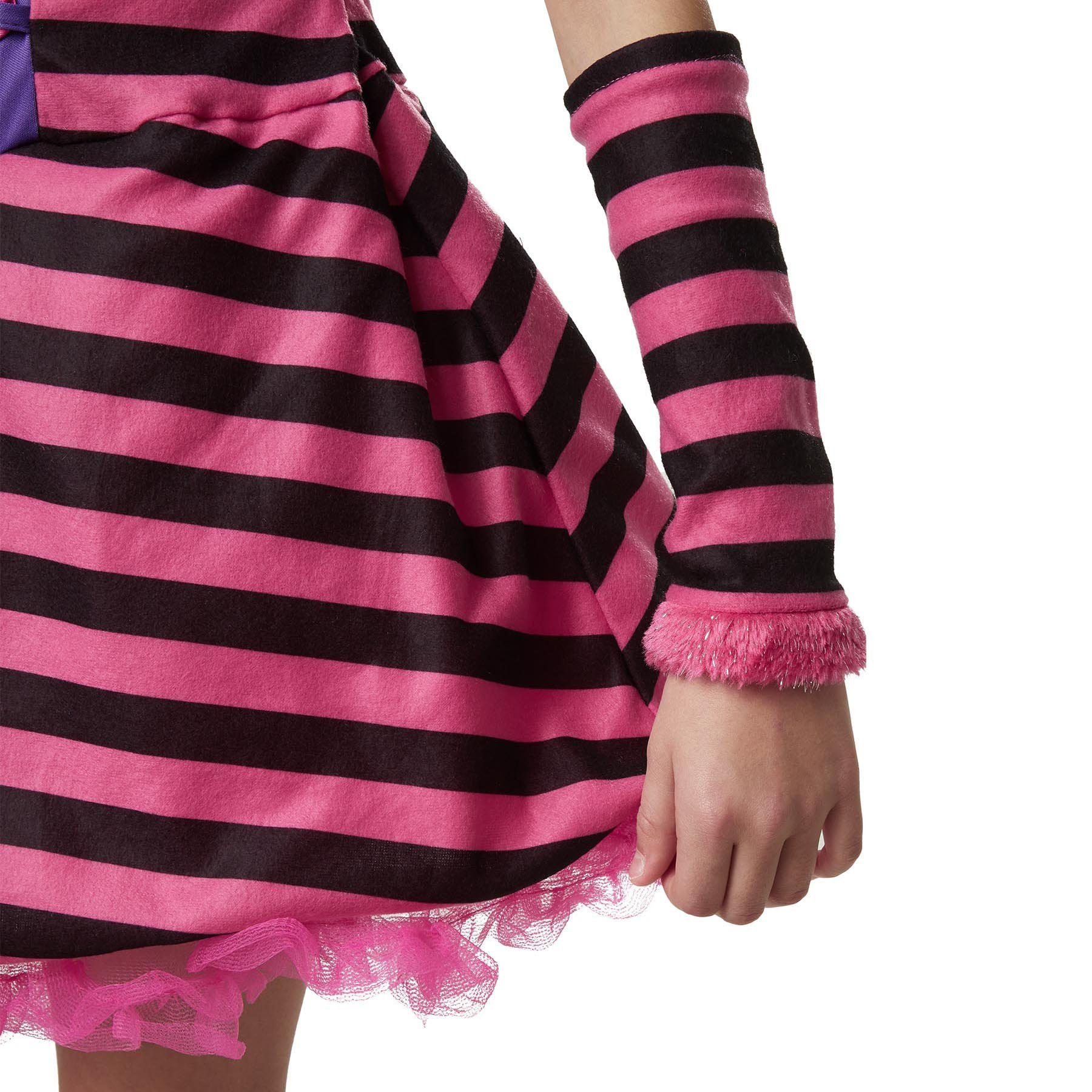 dressforfun Kostüm Kinderkostüm Galantes Grinsekätzchen, Schwarz-pink gestreiftes Katzenkostüm