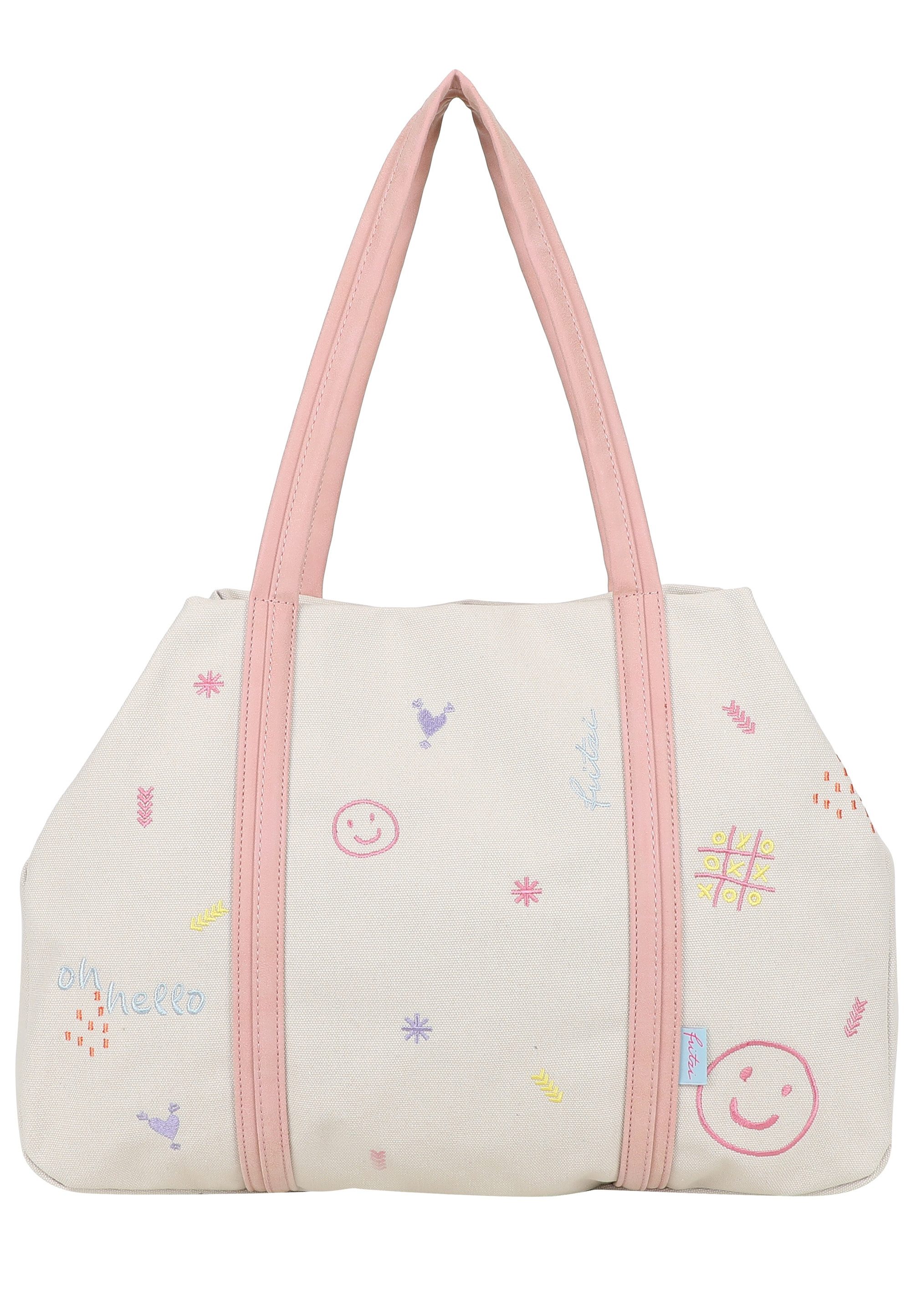 Fritzi aus Preußen Henkeltasche Simply Shopper Limited Embro Fun, mit tollen Stickdetails