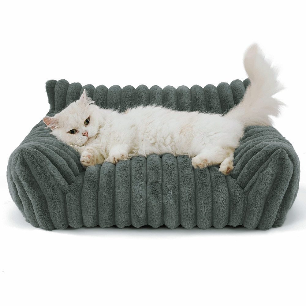 Ledander Tierbett Kuschelndes Haustierkatzen-Sofa, flauschiges Katzen-Sofa, günstig online kaufen