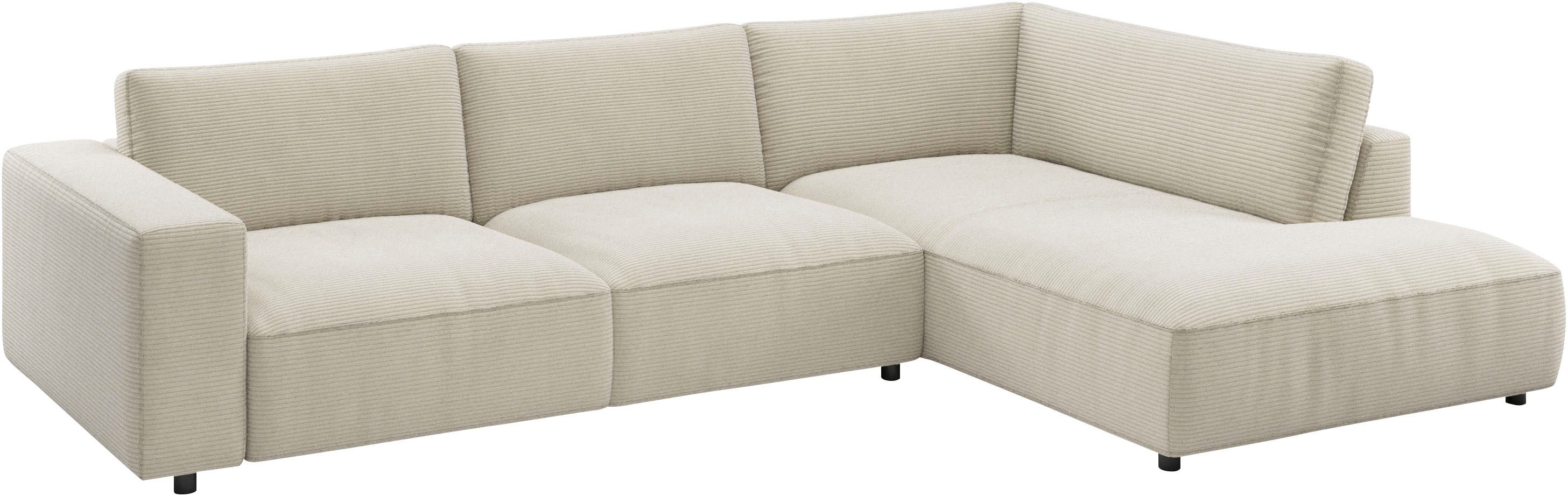 Musterring Ecksofa MR LUCIA, Luxuriöse Wohlfühlgarnitur von Musterring, Erstklassige Kammerkissen, komfortable Umbauecke & zeitloser Look