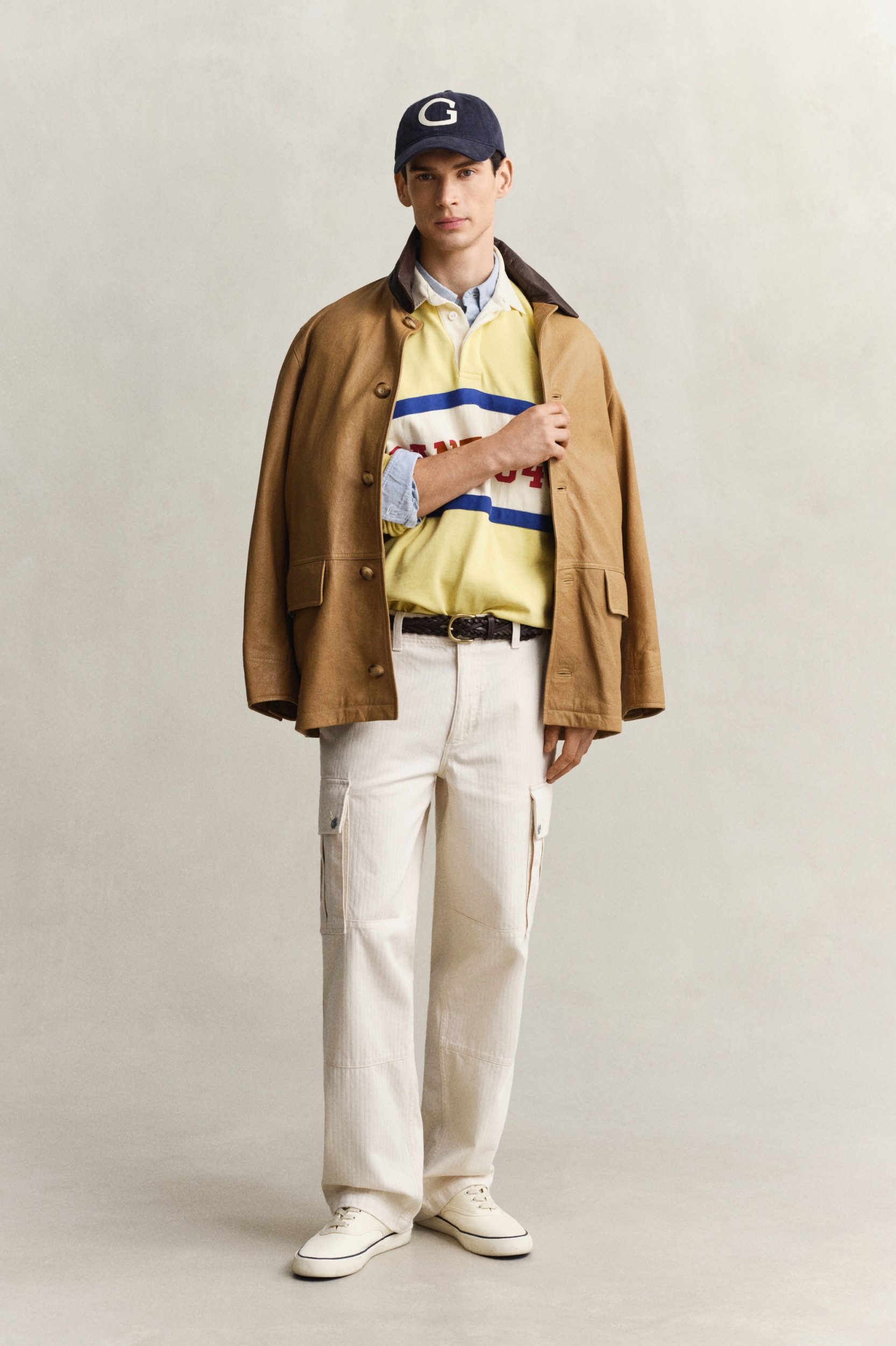 Gant Cargohose Cargohose Herringbone - Relaxed Fit