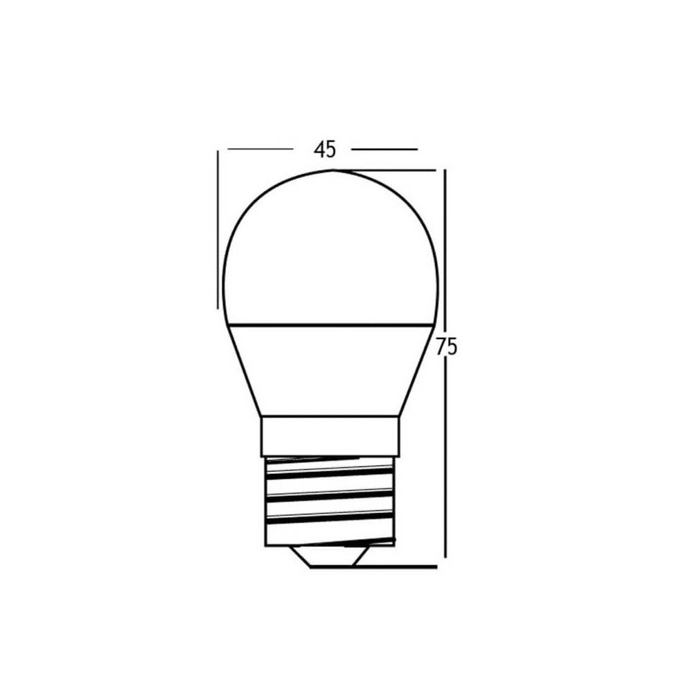 Aigostar LED-Leuchtmittel 5w E27 Leuchtmittel LED Lampe Birne Leuchte, Warmweiß, Kugel G45 große Fassung mit Edison-Gewinde Warmweiß