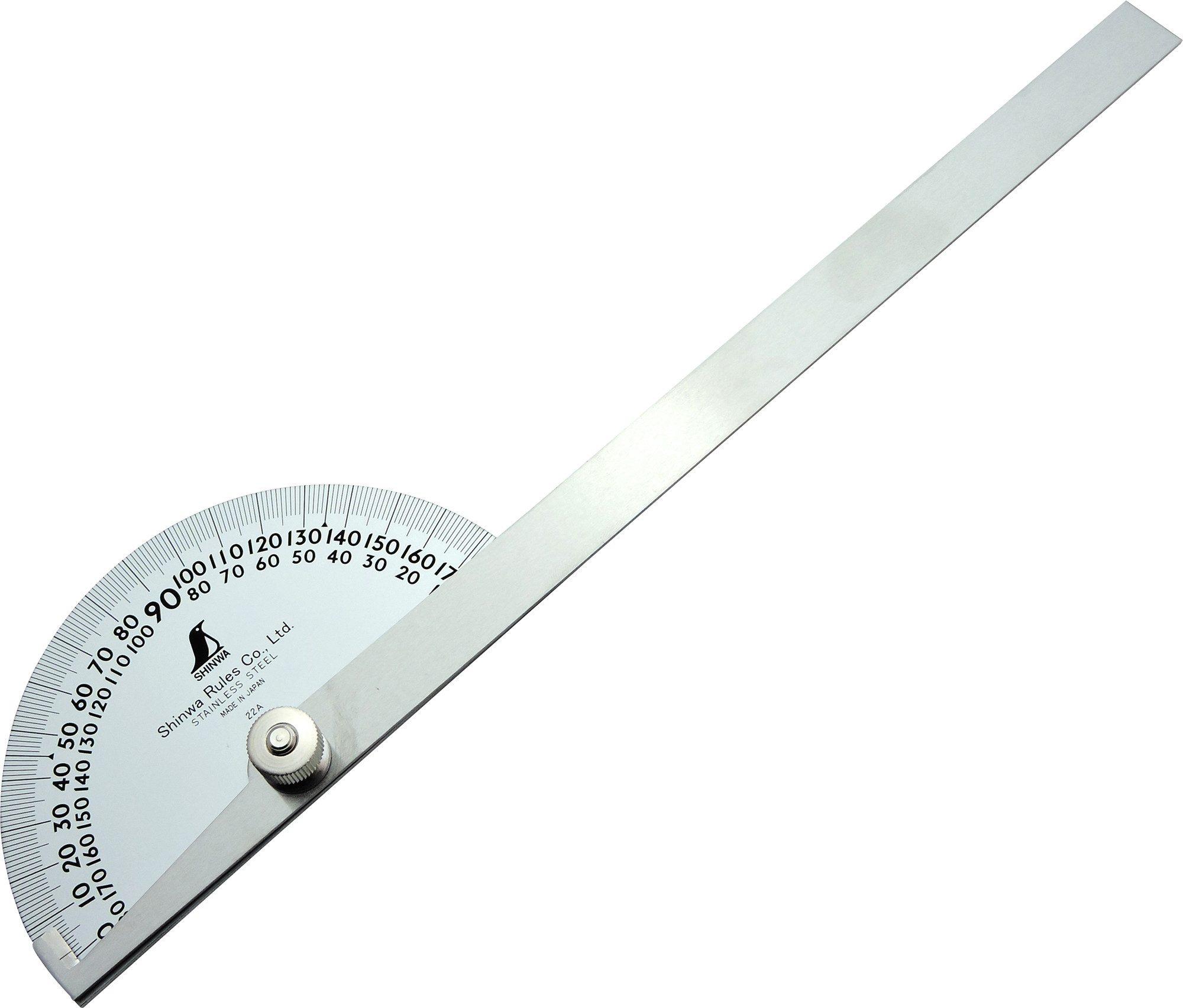 FAMEX Winkelmesser 62774 Shinwa Gradmesser, (120°, 15cm), Made in Japan