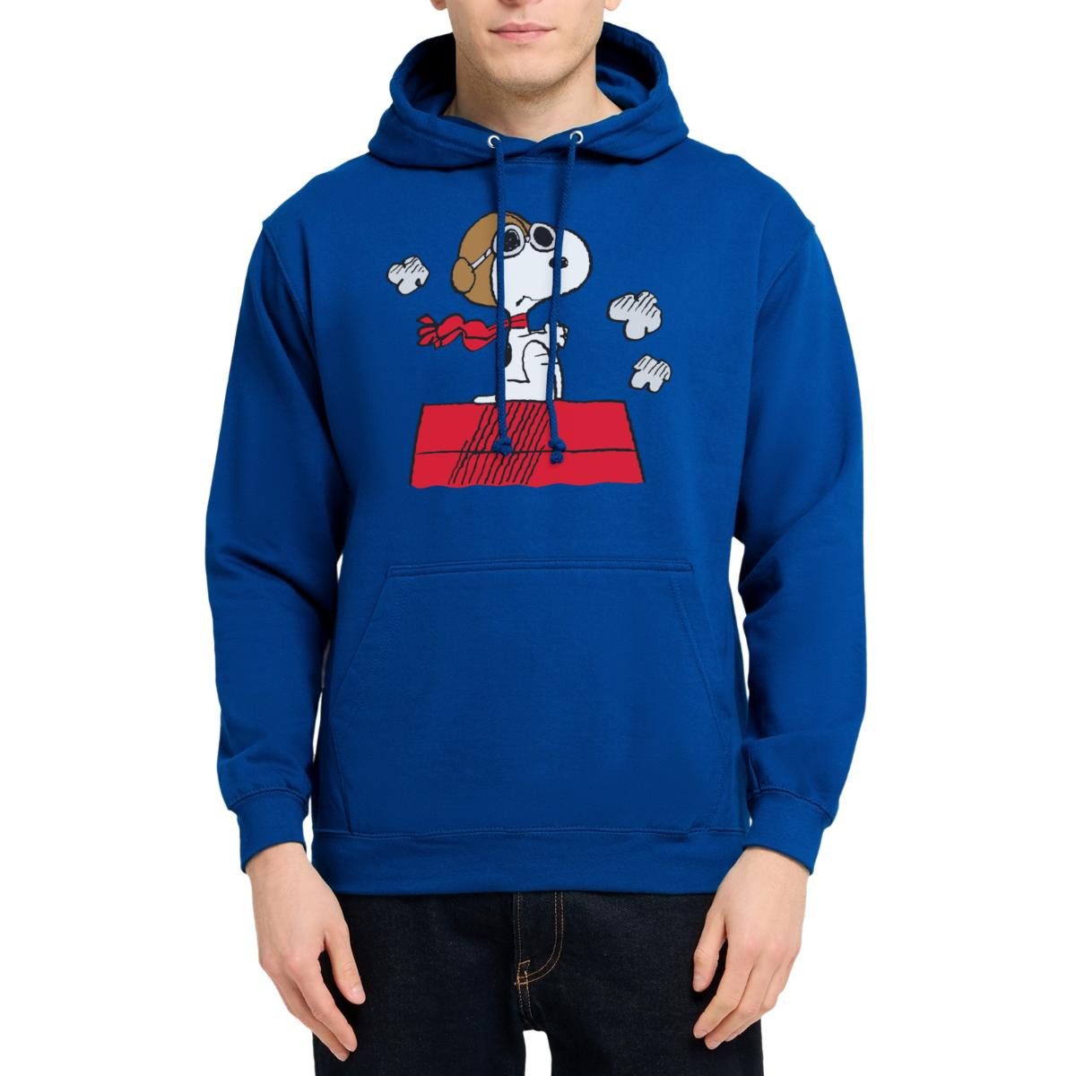 Spreadshirt Hoodie Peanuts Snoopy Pilot Fliegen Unisex Hoodie (1-tlg)