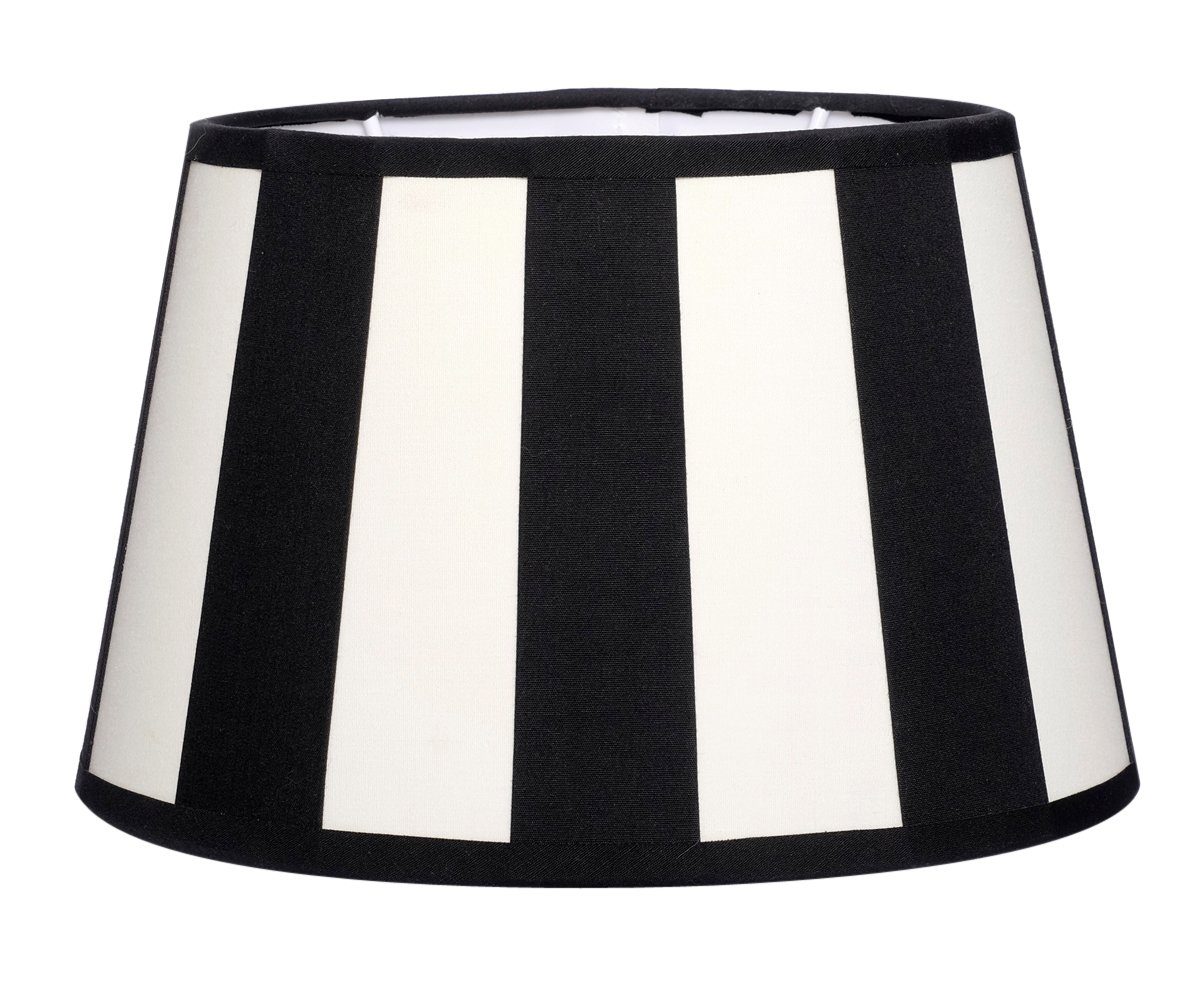 Brillibrum Lampenschirm Lampenschirm gestreift oval rund Streifenmuster E27 günstig online kaufen