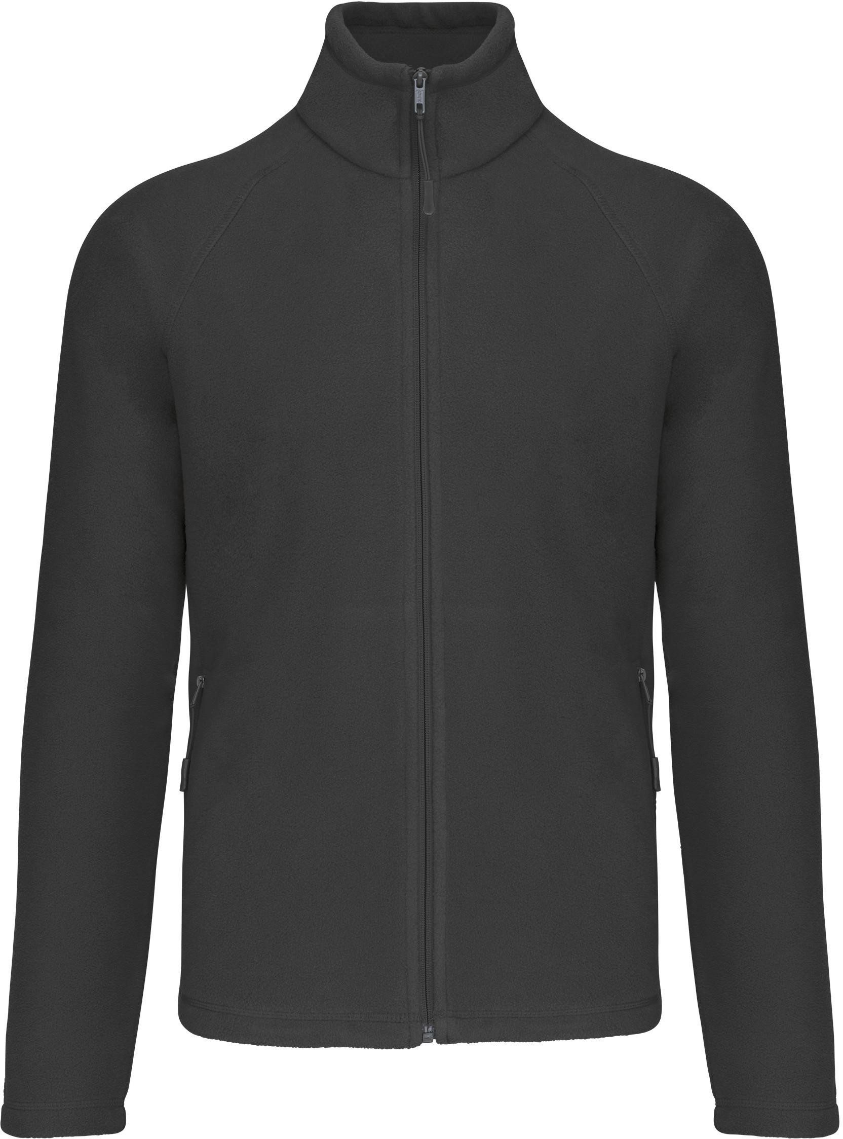 Fleecejacke Mikrofleece-Jacke mit Reißverschluss Raglanärmel für Herren
