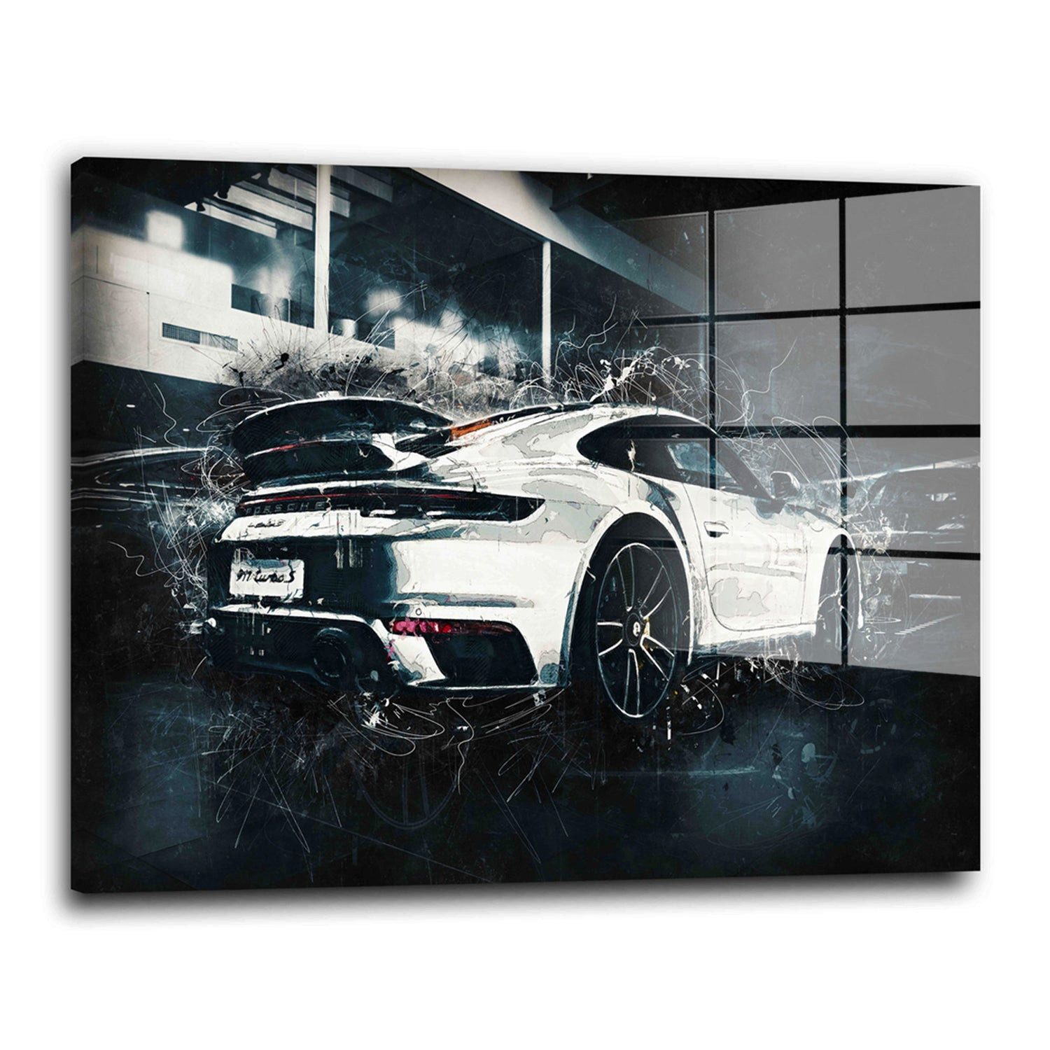 Artedinoi Acrylglasbild Sportwagen Dreams Acrylglas Wandbild Bild Wanddeko Wohnzimmer XL