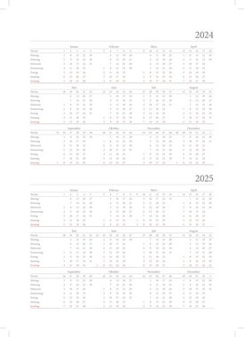ADINA Buchkalender 2024 ADINA Reservierungsbuch A4 schwarz 1 Tag auf 1 Seite