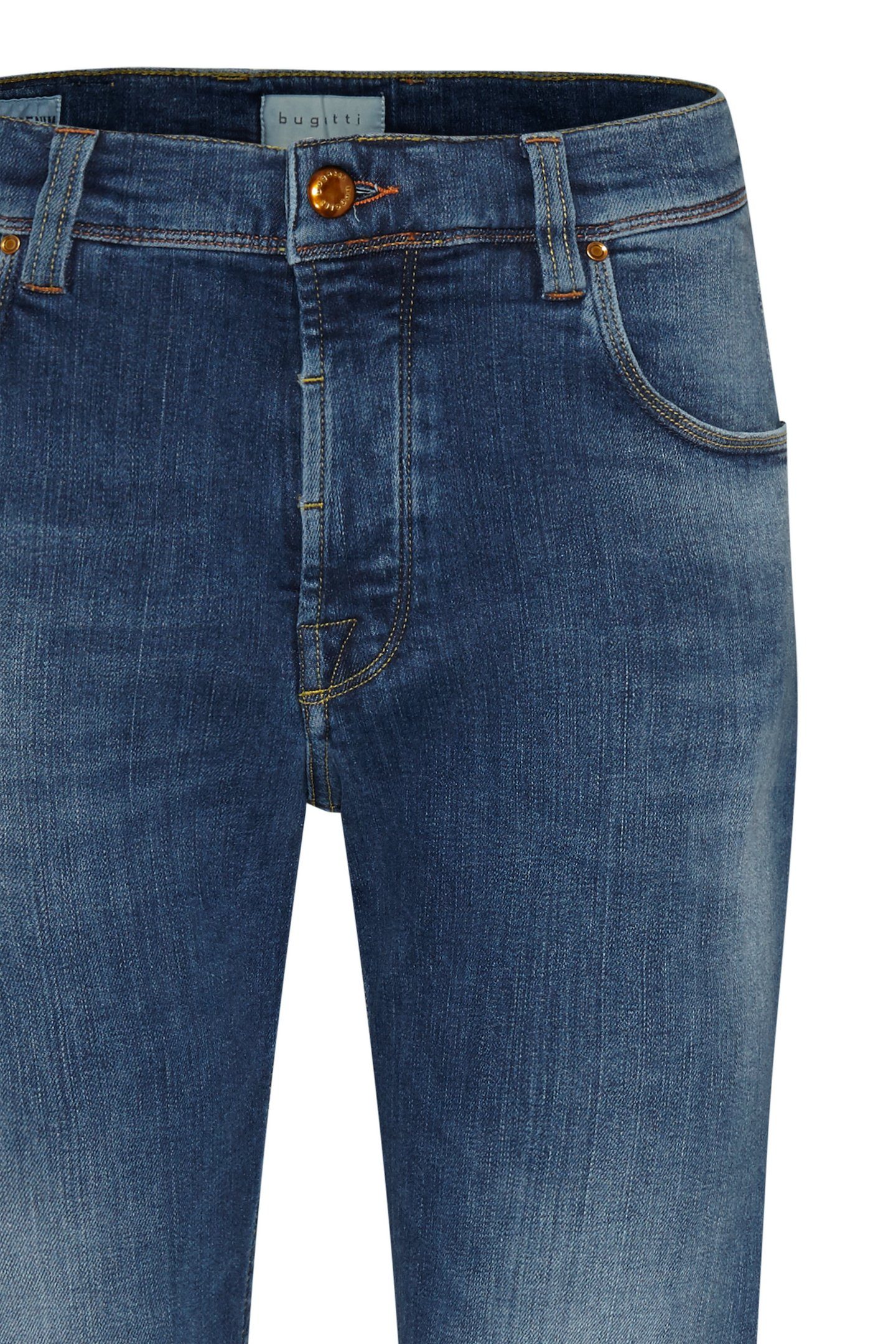 mit 5-Pocket-Jeans bugatti vintage Waschung