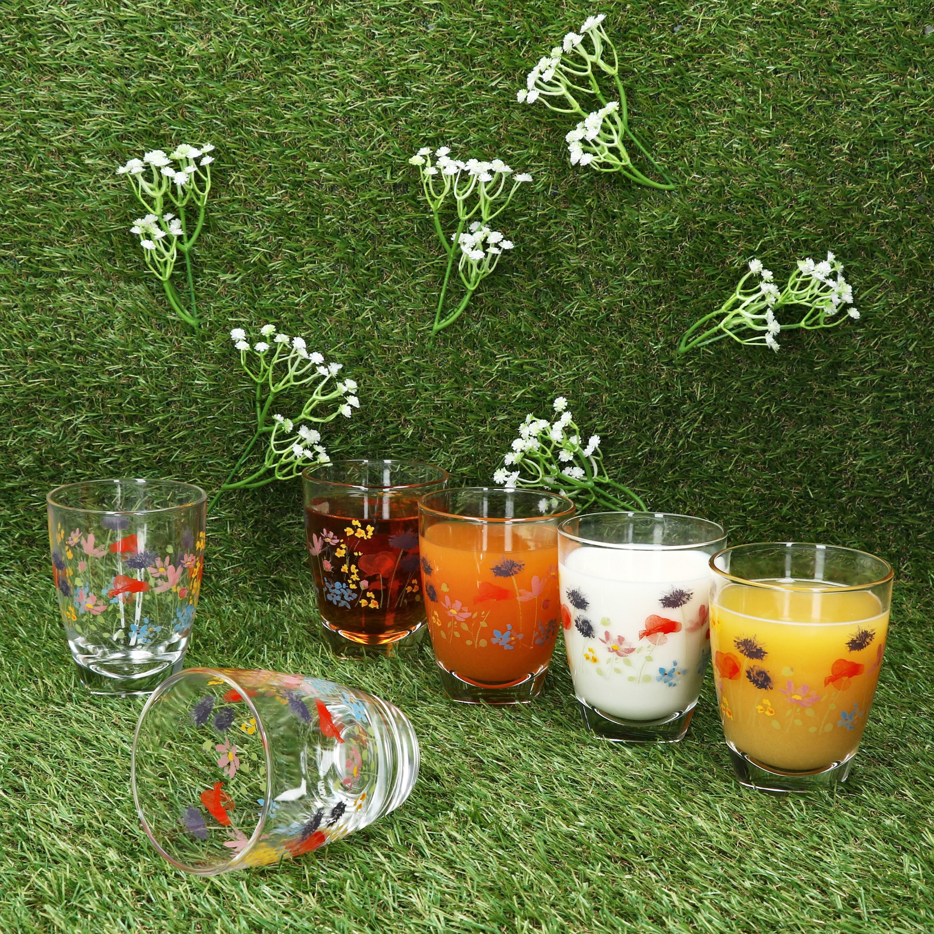 MamboCat Glas 6x Marie Trinkgläser 220ml Saft-Gläser Limo-Glas Wasser Softdrink, Glas – Bild 3 von 5