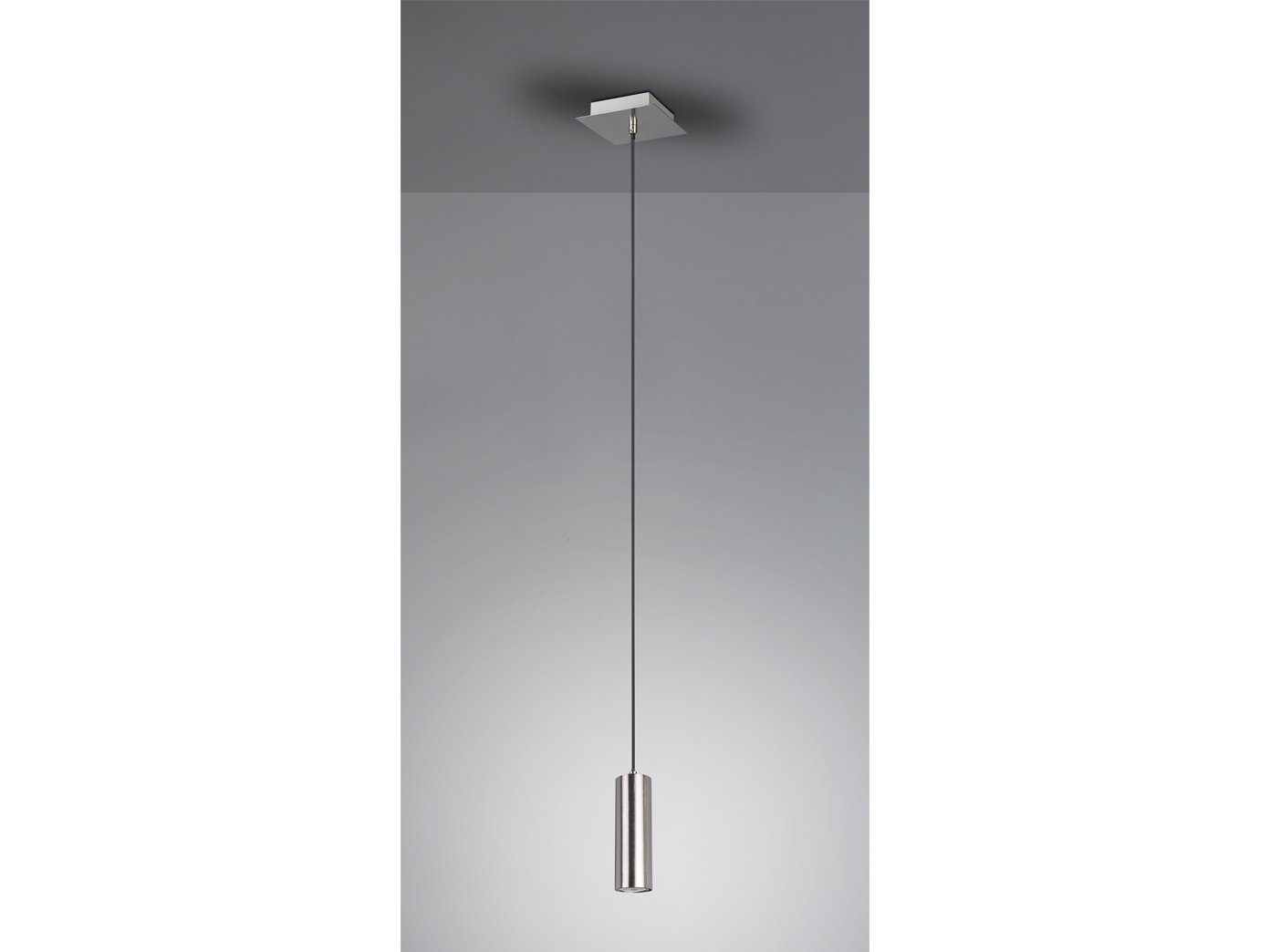 Warmweiß, kleine matt Dimmfunktion, LED Silber Esstisch-lampe Treppenhaus LED Pendelleuchte, Silber, Ø12cm wechselbar, meineWunschleuchte modern einflammig