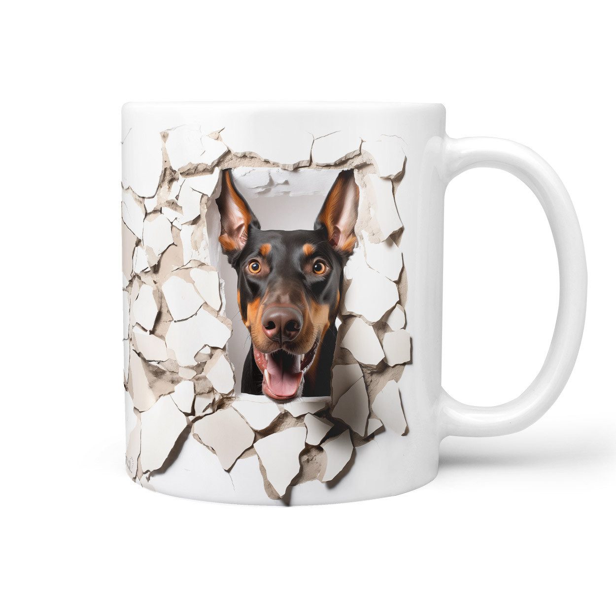 Sunnywall Tasse Dobermann - Hund Hunderasse - Geschenk für Hundeliebhaber, Keramik, inkl. Geschenkkarte