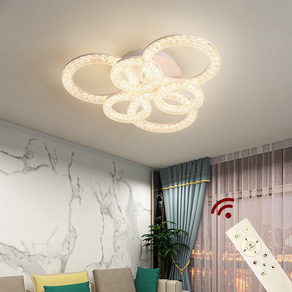 Euroton LED Deckenleuchte LED Deckenlampe Fernbedienung Lichtfarbe/Helligke günstig online kaufen
