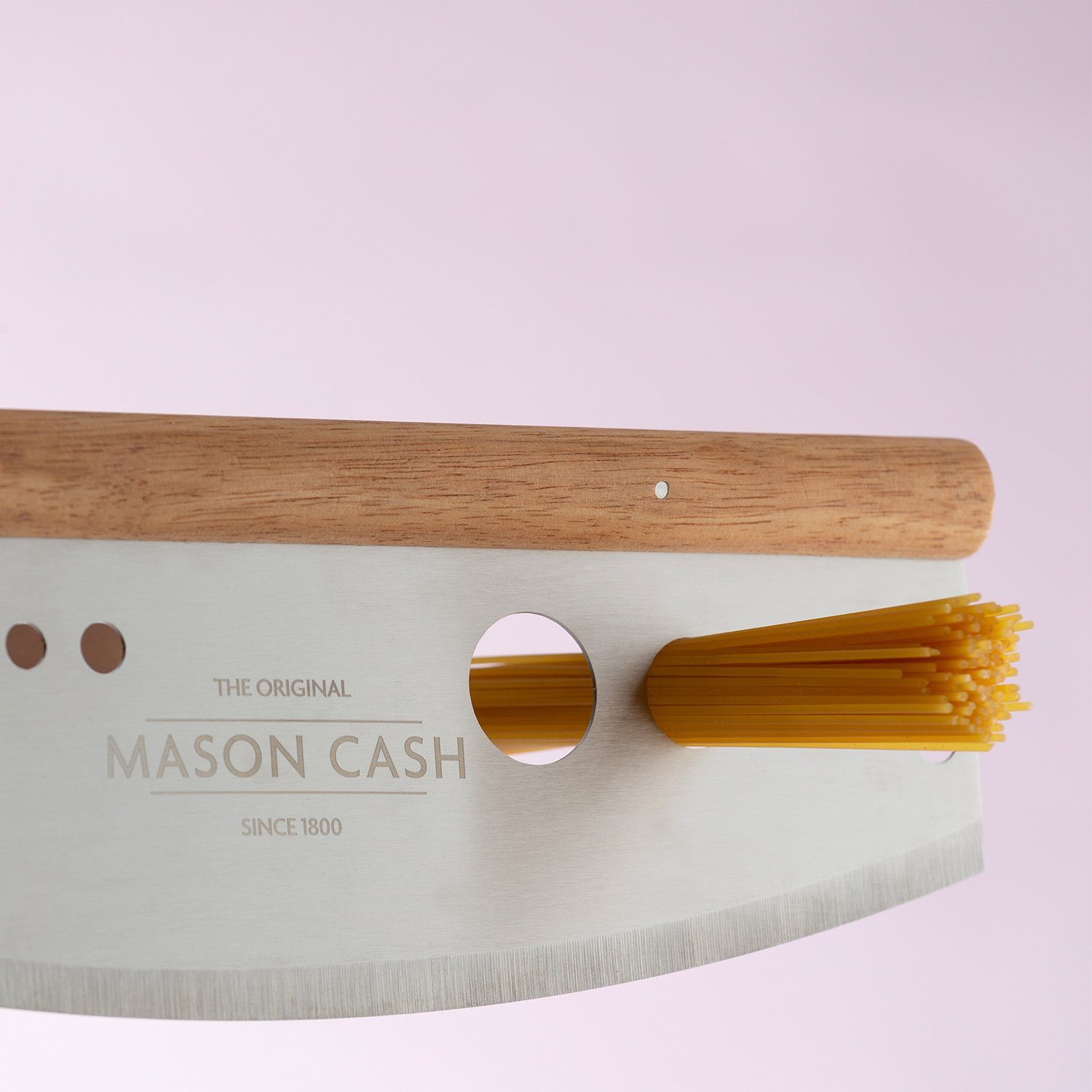 Mason 3in1-Funktion, Pizzaschneider, Edelstahl, Holz Cash