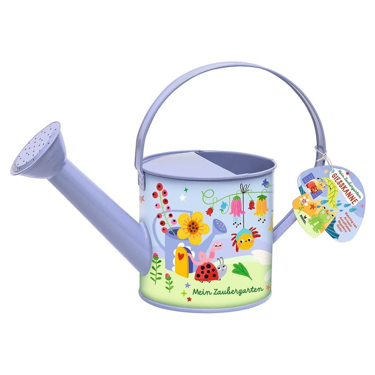 Moses. Verlag Gießkanne Mein Zaubergarten Gießkanne Kinder, 1,3 L, Metall, Gartenmotiv