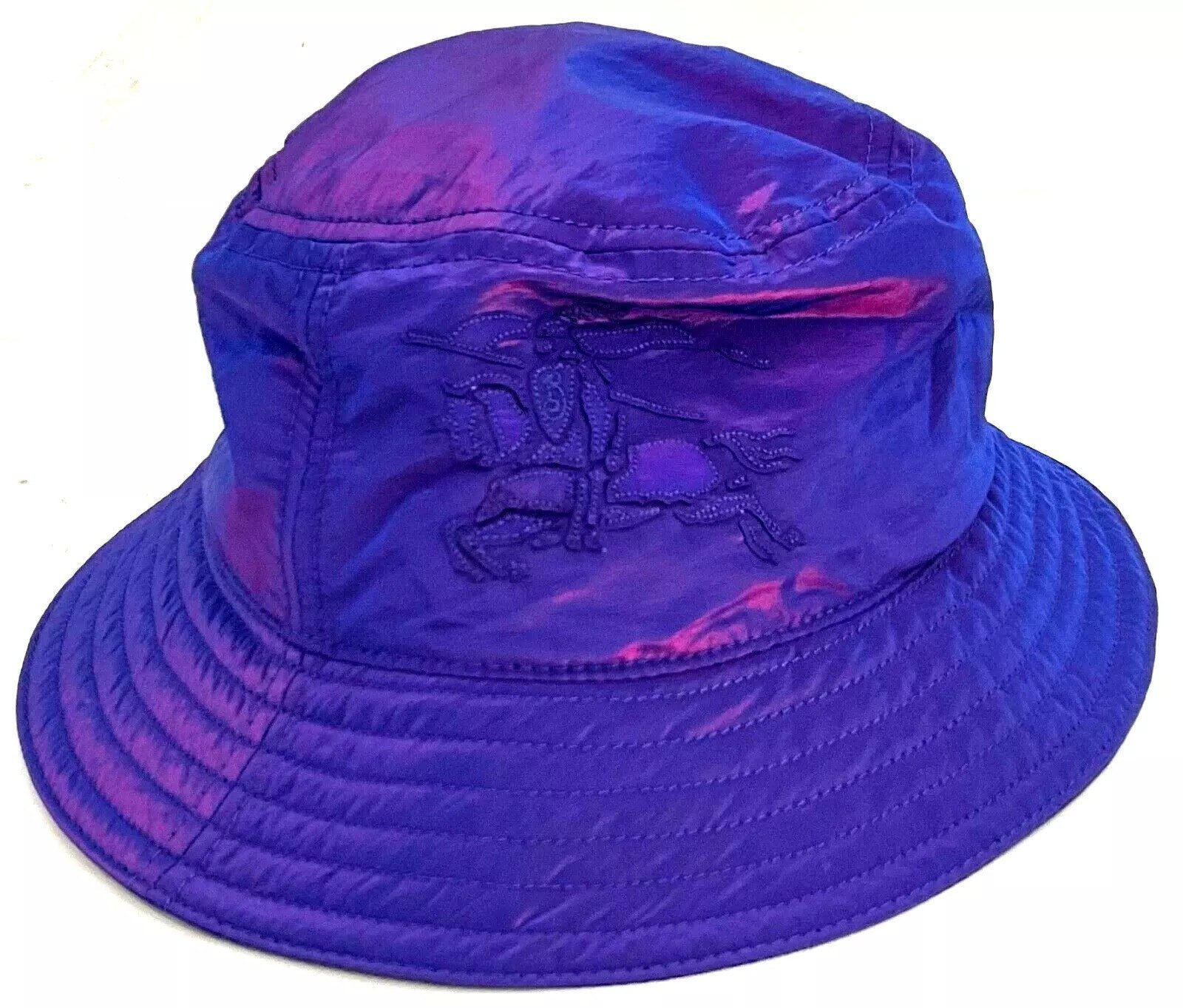 BURBERRY Fischerhut Burberry Damen Fischerhut, BURBERRY IRIDESCENT NYLON BUCKET HAT Made in Italy, Bucket Hat