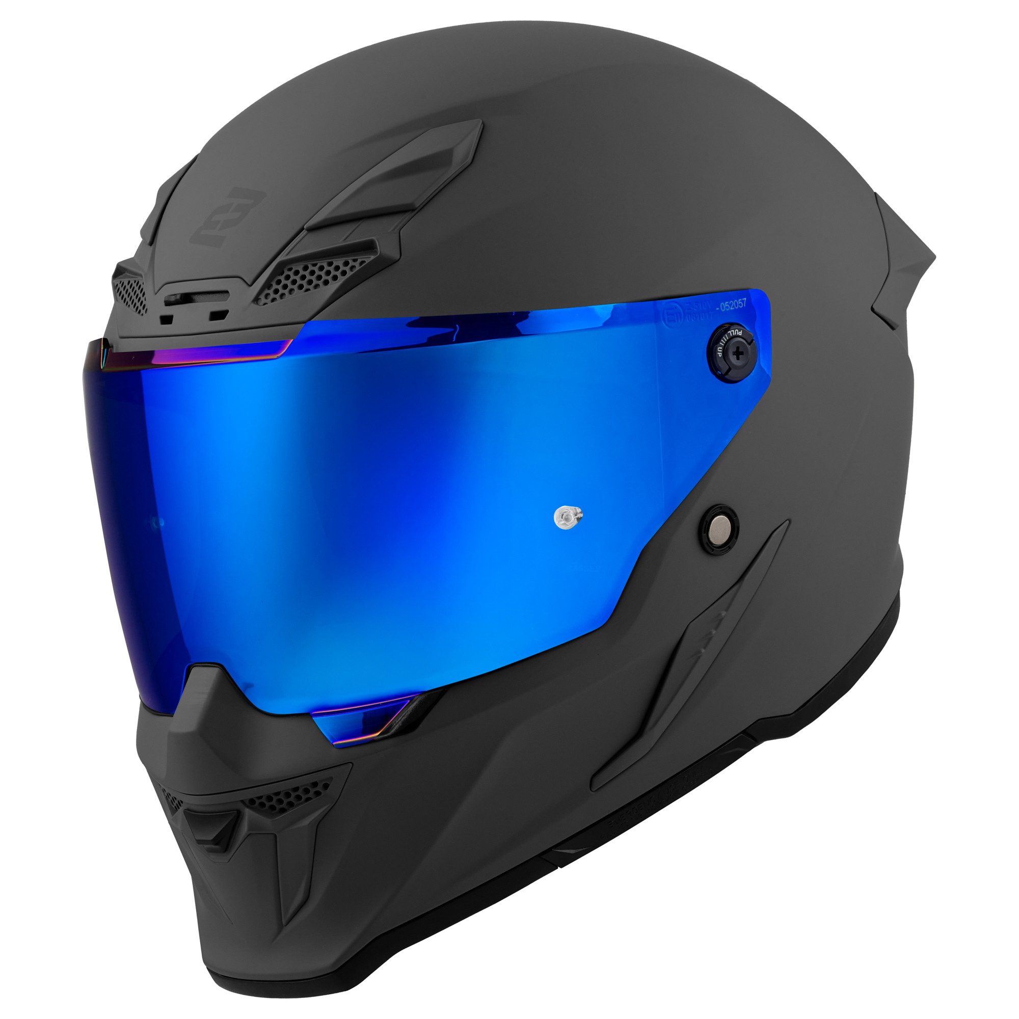 Bogotto Motorradhelm Blade Helm, Notfallsystem-Polsterung (EQRS),geeignet für Brillenträger,vorber