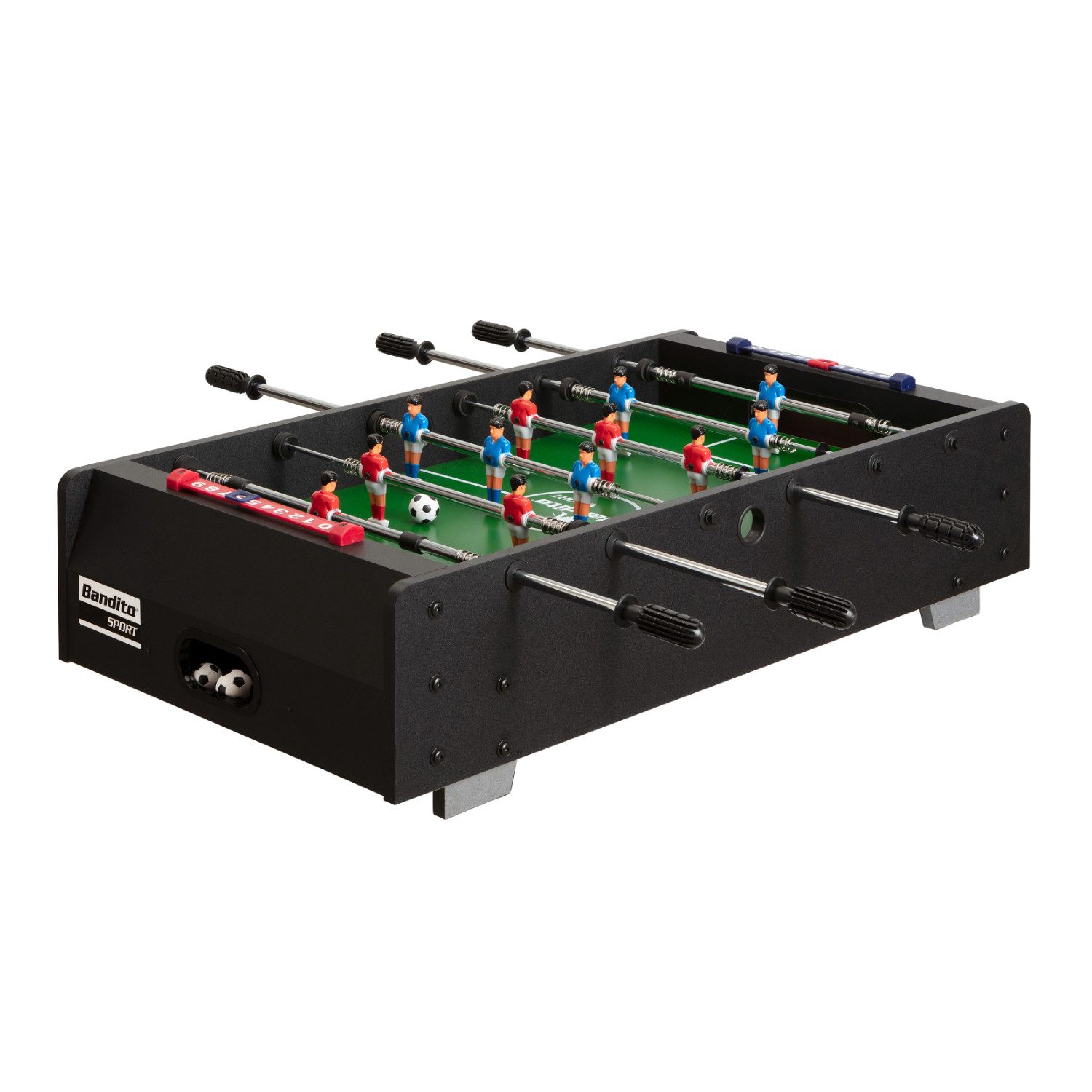 Bandito Kickertisch "Mini-Kicker", in holzoptik und schwarz erhätlich