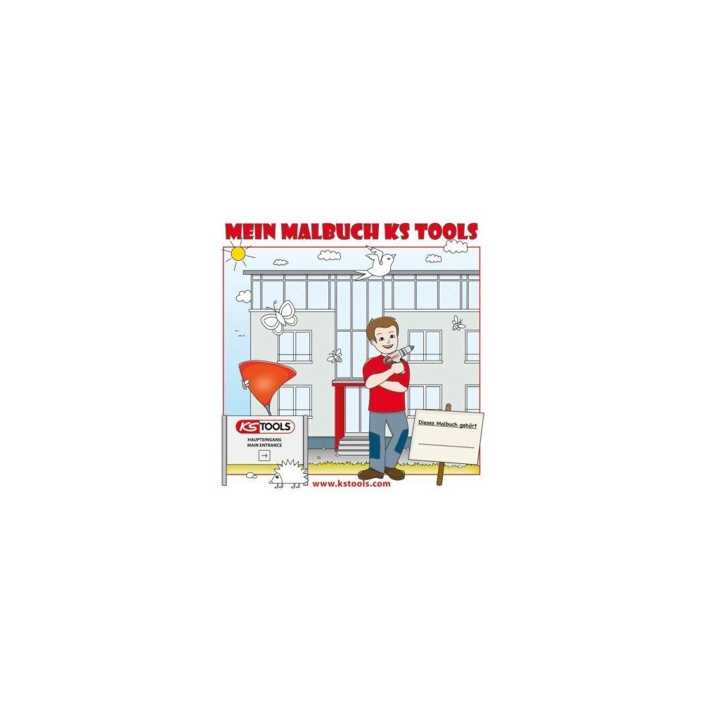 KS Tools Montagewerkzeug Werkzeuge-Malbuch für Kinder 100211, 100211